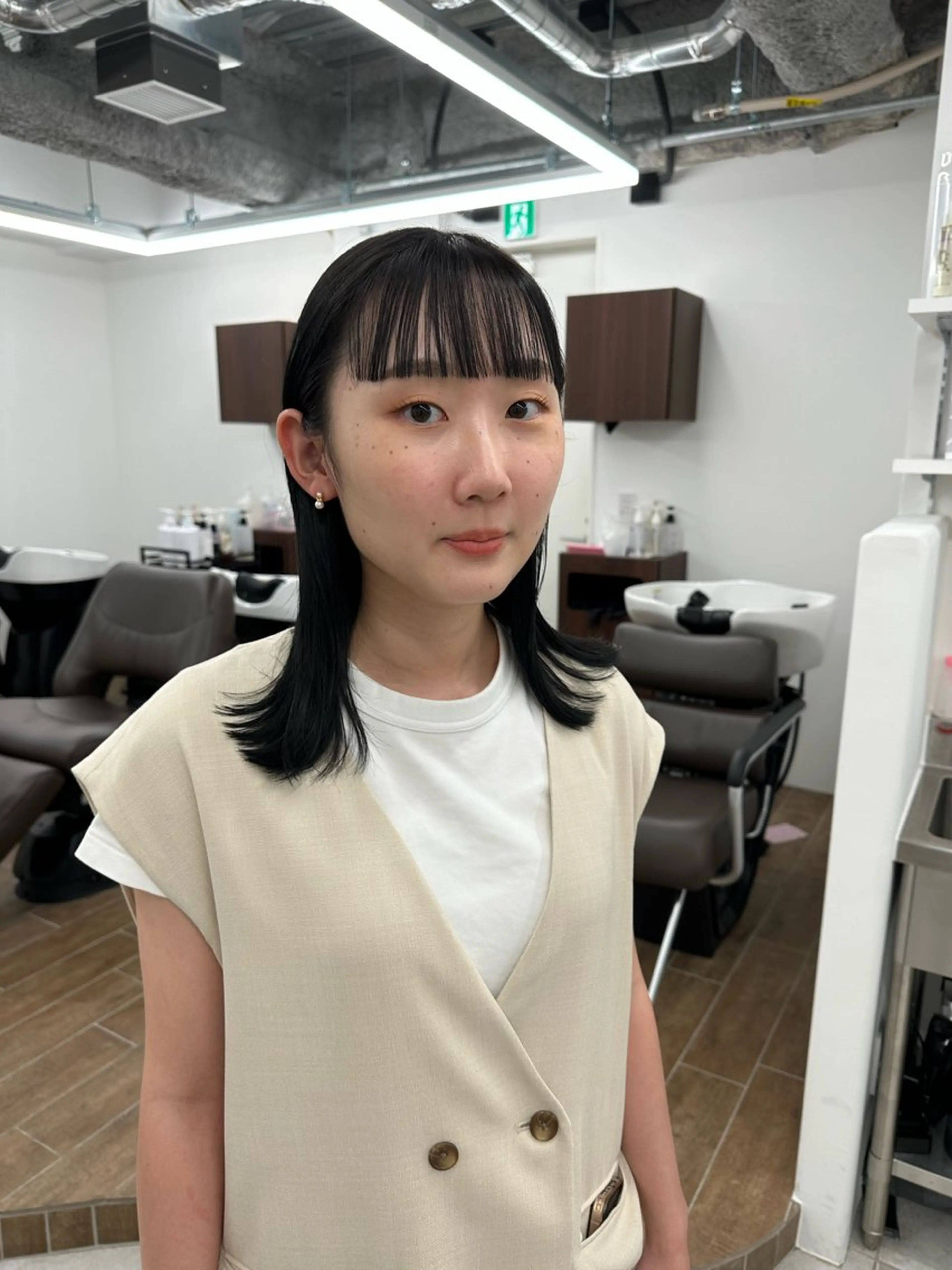 ミディアム カラー キッズ カット ヘアカラー トリートメント オトナヘア🌸 harukaのヘアスタイル