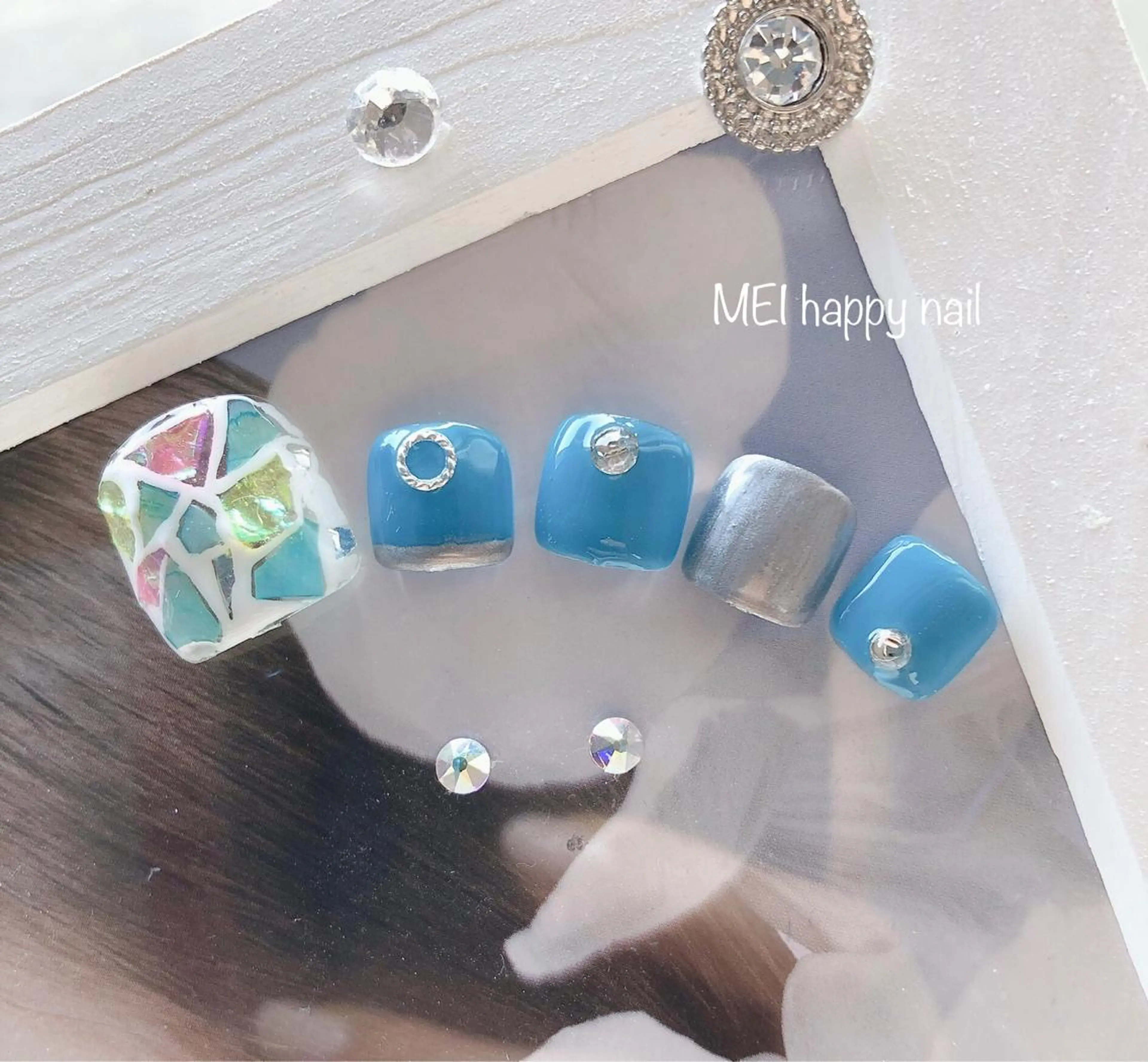 ネイル 北浦和 自爪育成ケアのネイルデザイン