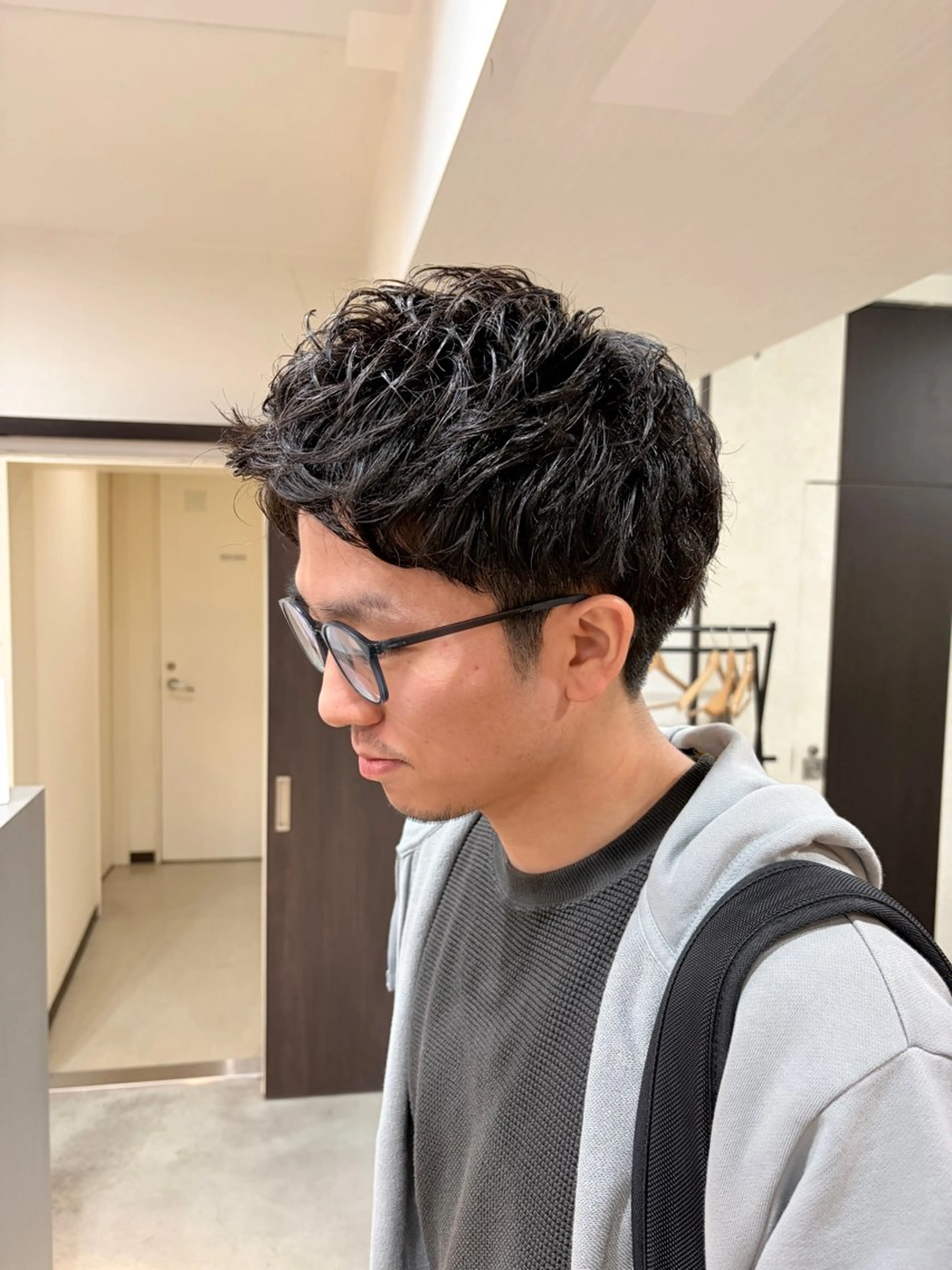 ショート メンズ カット パーマ お悩み改善 美容師✂鷲田竜也のヘアスタイル