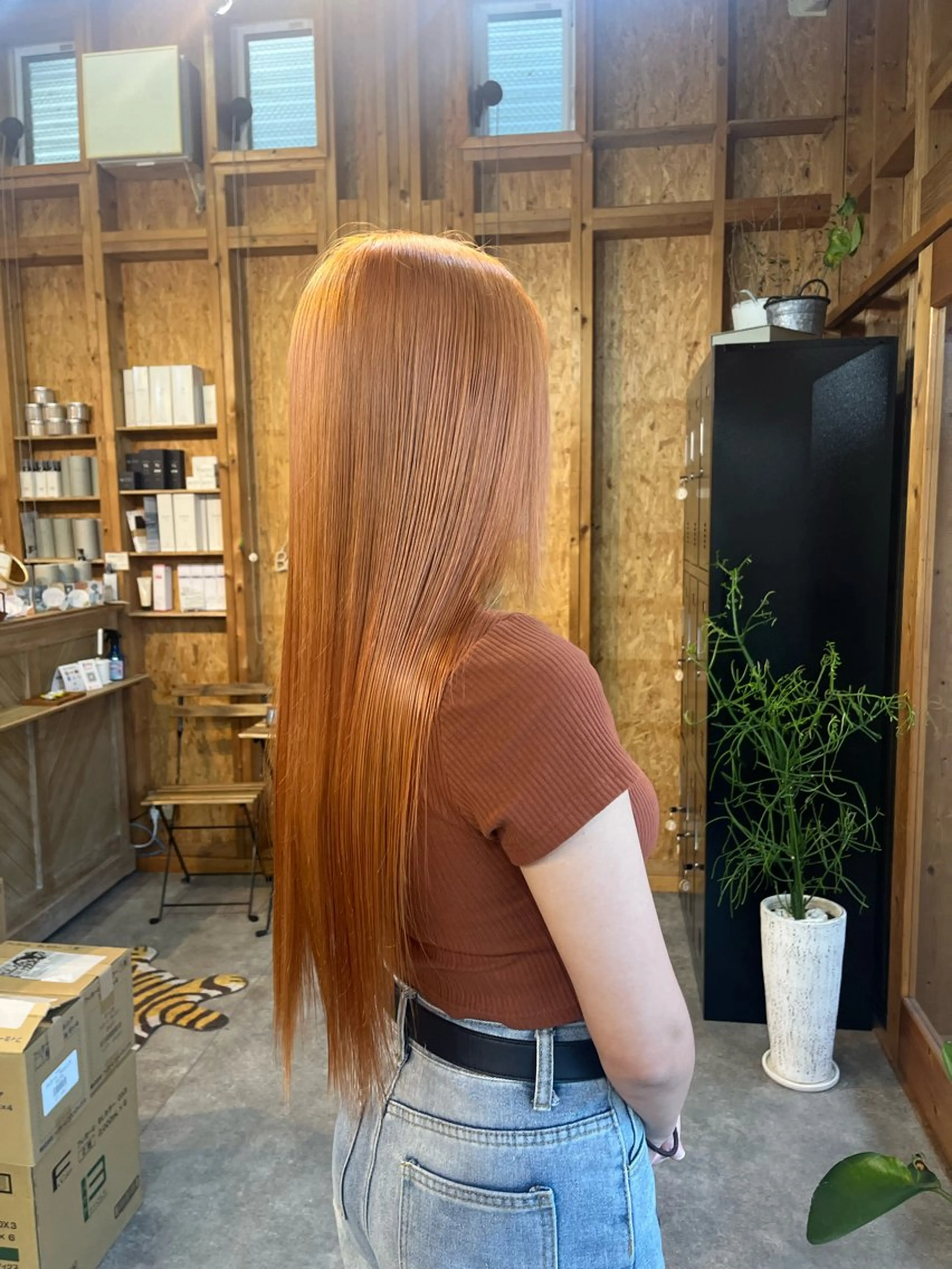 ロング カラー まろみ暖色×ボブ ×chia🕯のヘアスタイル
