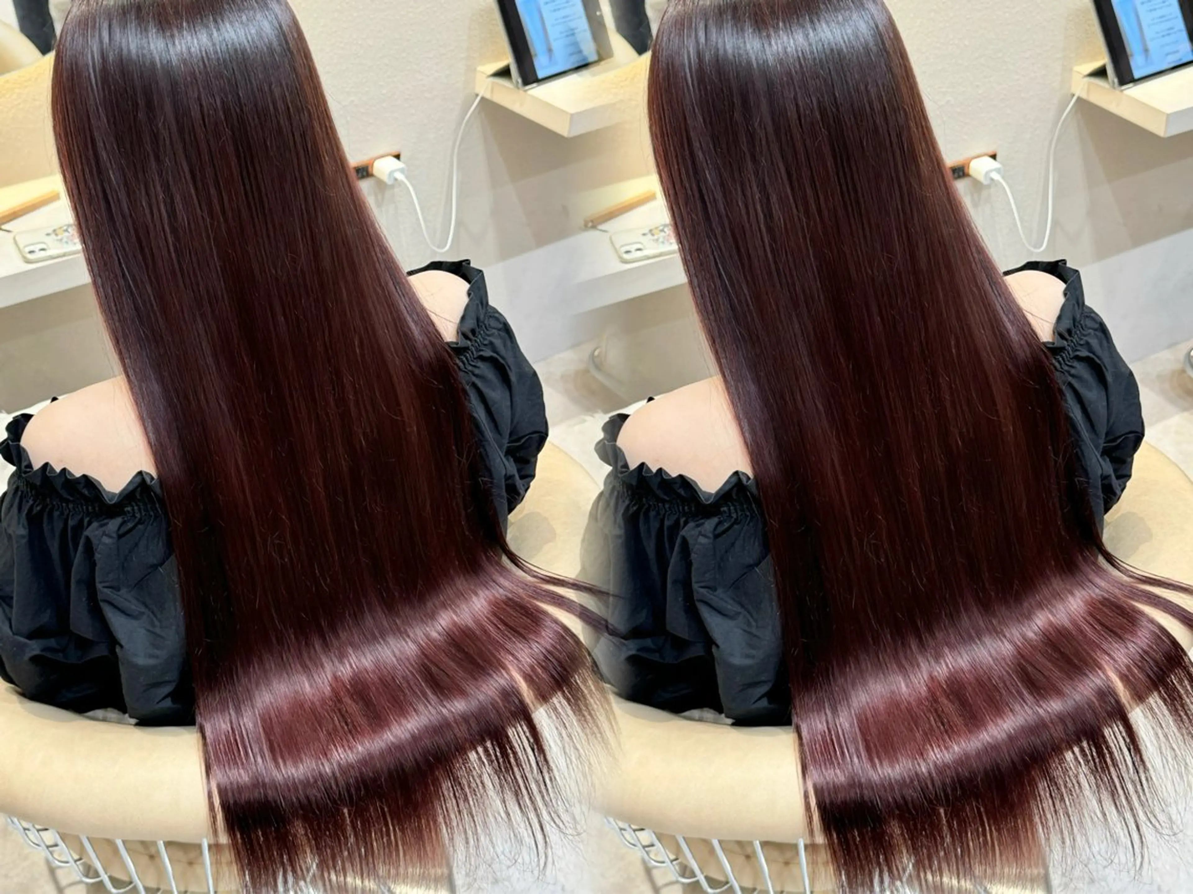 ロング カット ヘアカラー 縮毛矯正 トリートメント 🩵縮毛矯正・ボブ 岩原朋也🩵のヘアスタイル