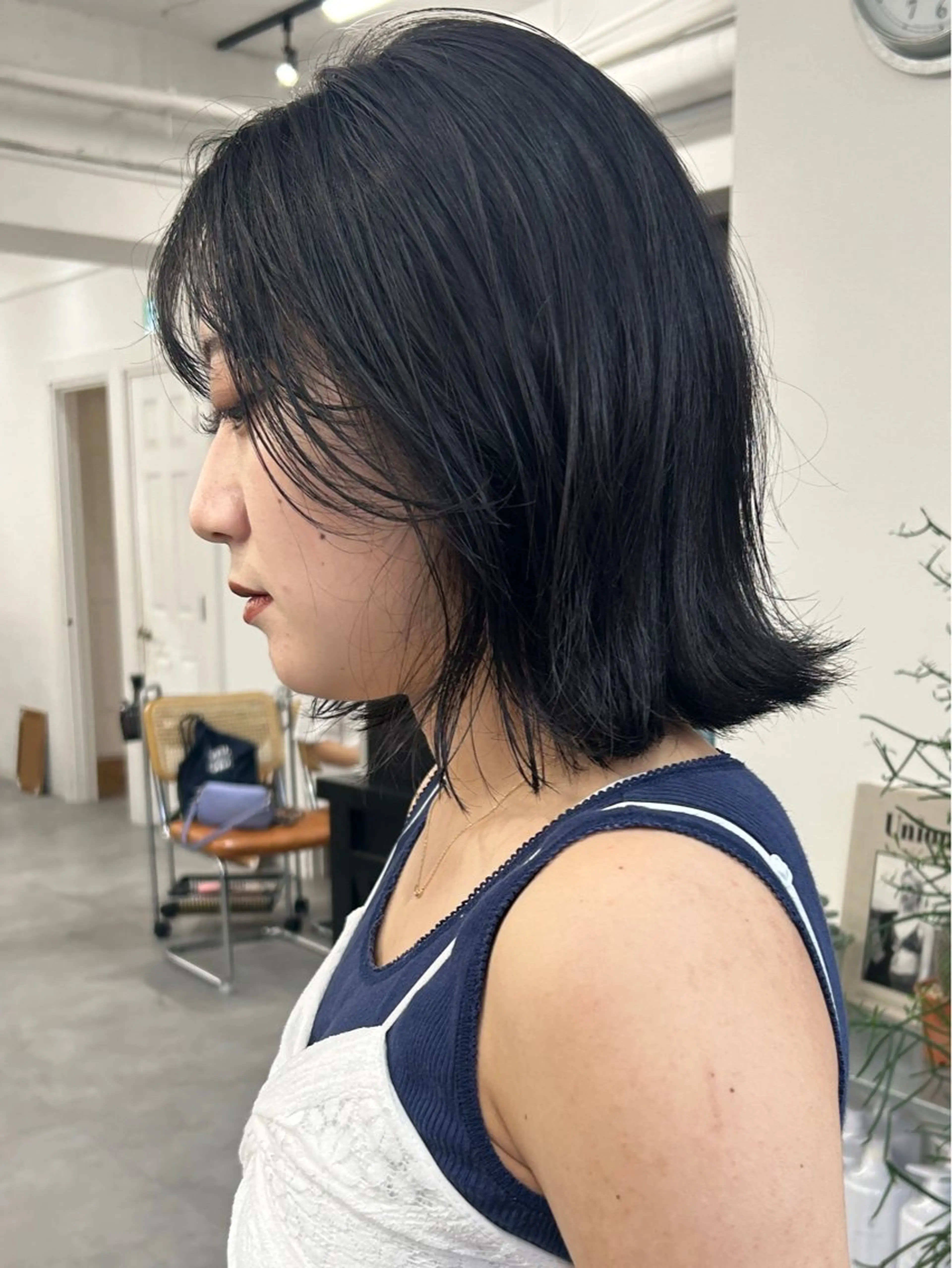 ミディアム カラー レイヤーボブ/ 艶カラー/サナ🌼のヘアスタイル