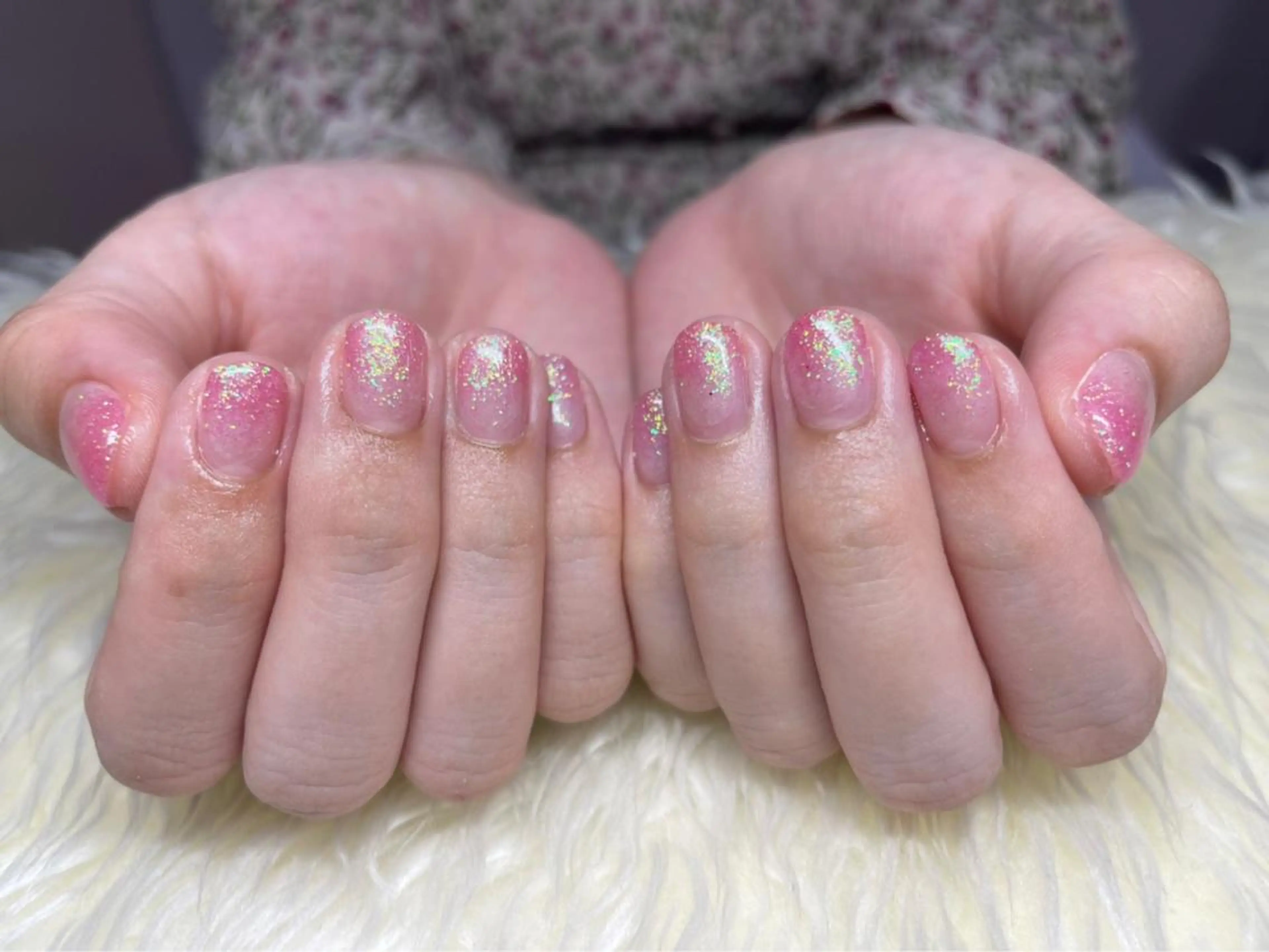 ネイル 長さ出し ジェルネイル 韓国ネイル ラメ(グリッター) ラメグラデーション ハンドネイル Nail&eye Belire 新宿のネイルデザイン