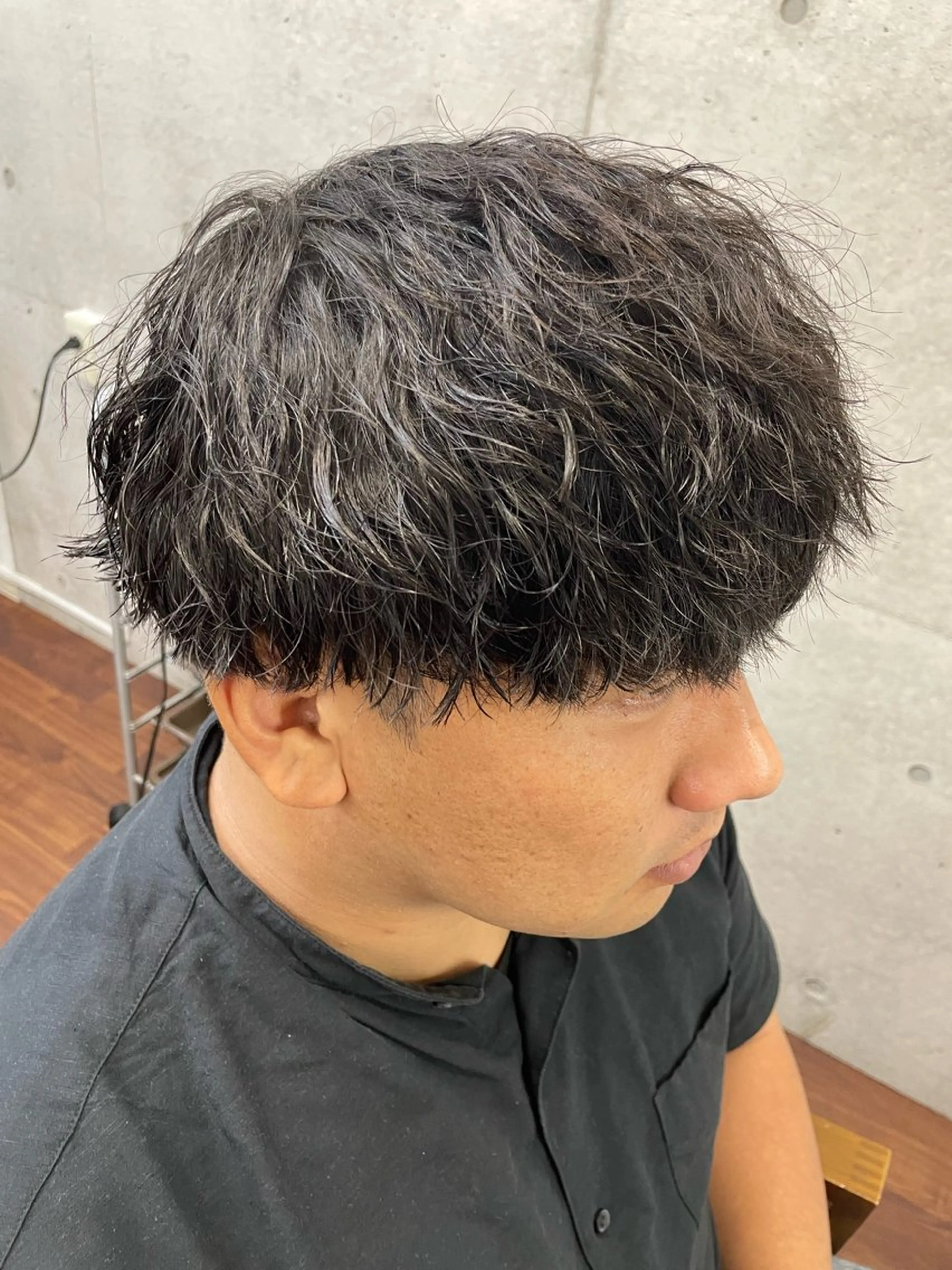 パーマ メンズ マッシュ メンズパーマ ツイストスパイラルパーマ スパイラルパーマ RITSUKI横浜 メンズ特化😎のヘアスタイル
