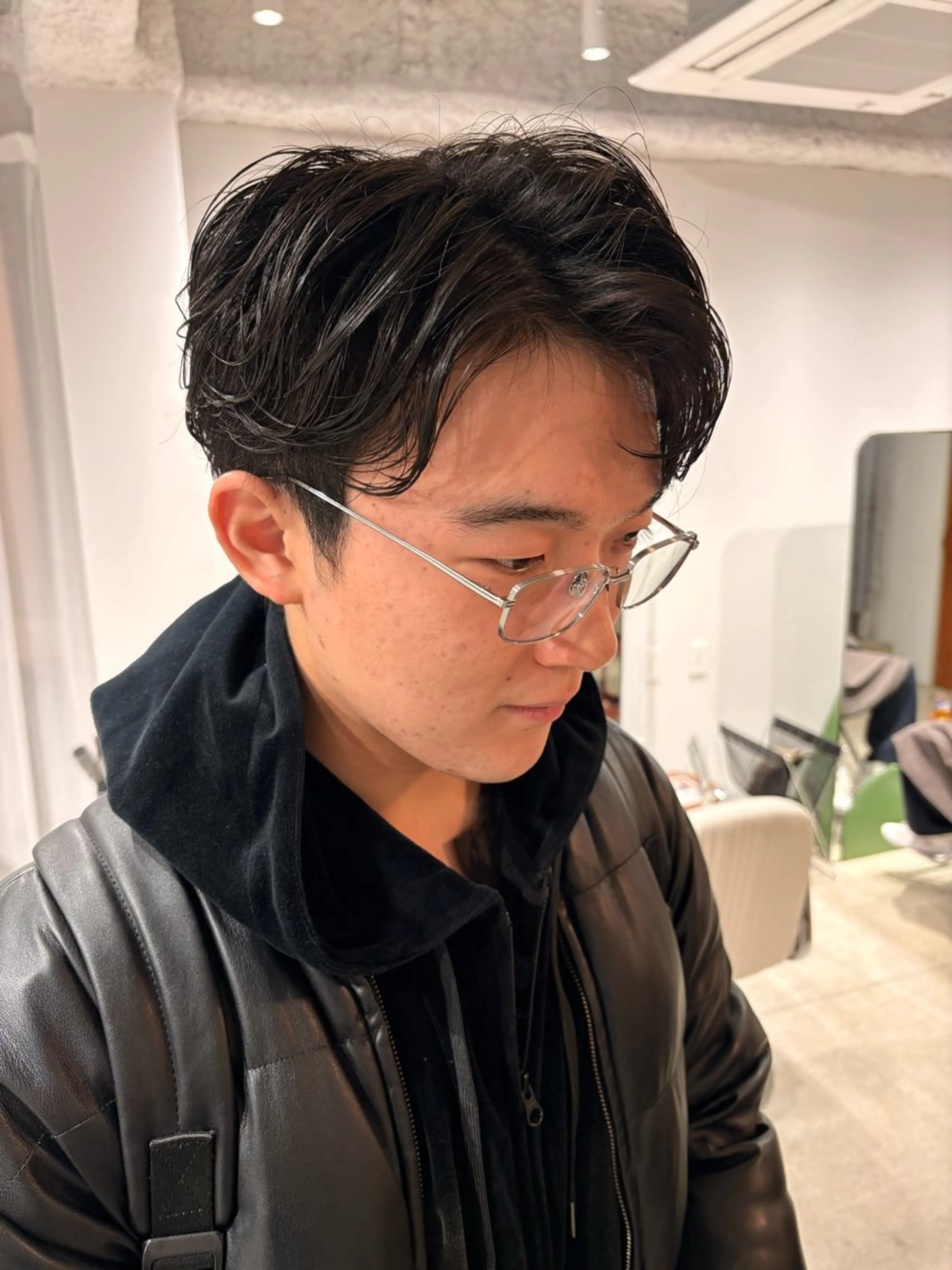 ミディアム パーマ メンズ カット パーマ Yin Yang 下北沢所属・エイヤ/メンズパーマ 🪮/カラー🌈のヘアスタイル