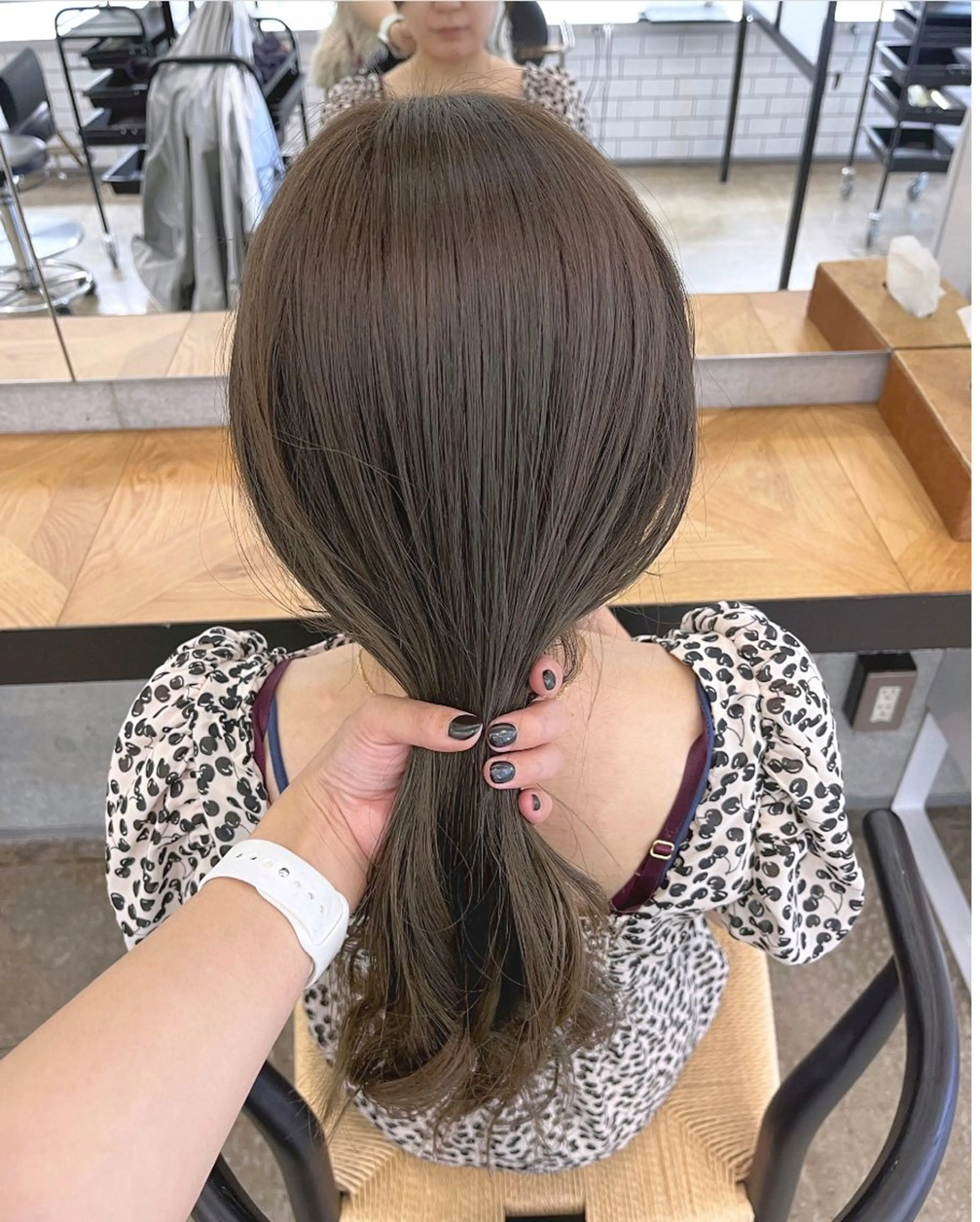 セミロング カラー ベージュカラー オリーブベージュ 暖色カラー/ピンク カラー/HARUKAのヘアスタイル