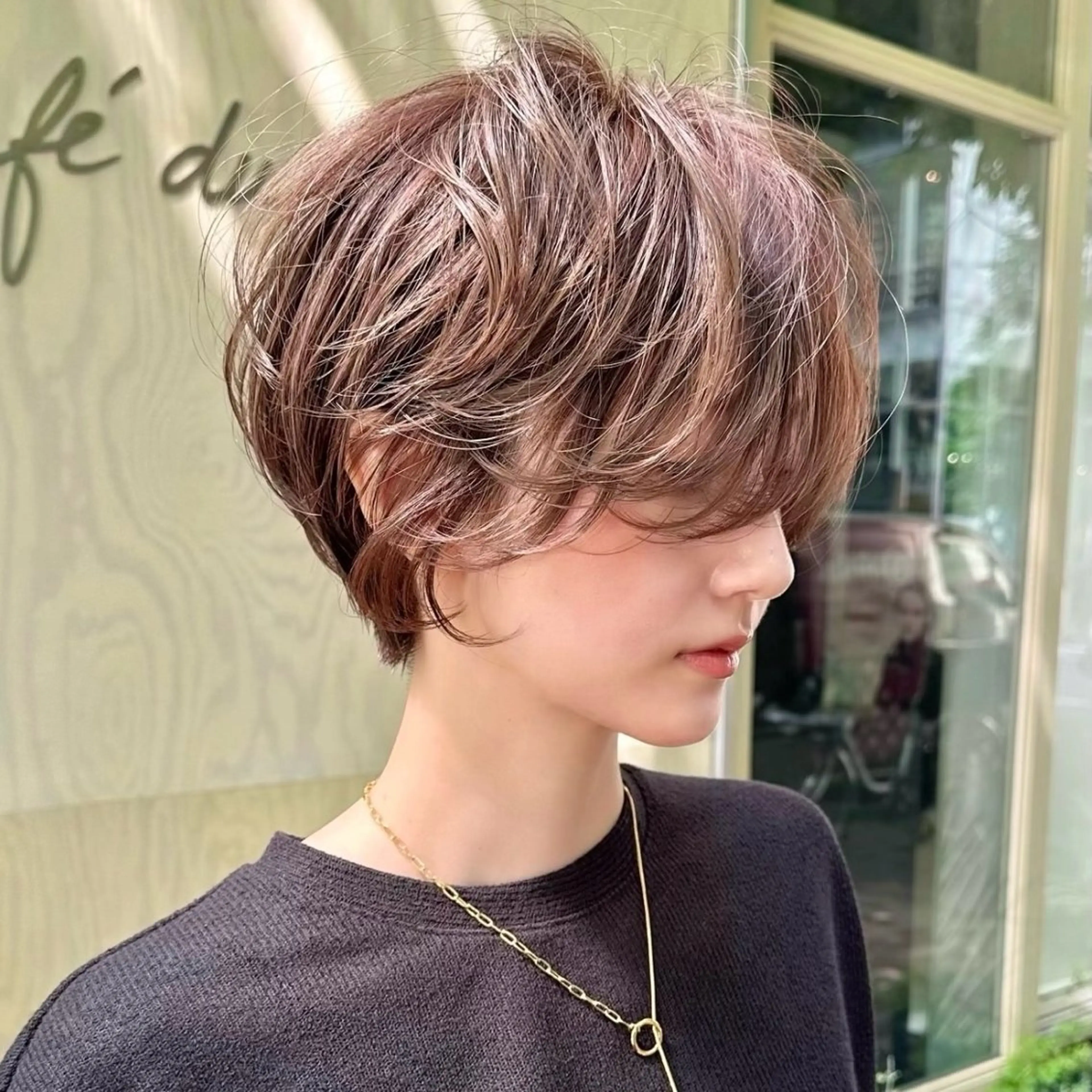 ショート カラー 似合わせカット ショートヘア カット ヘアカラー 銀座No.1ショート 似合わせカット/といのヘアスタイル