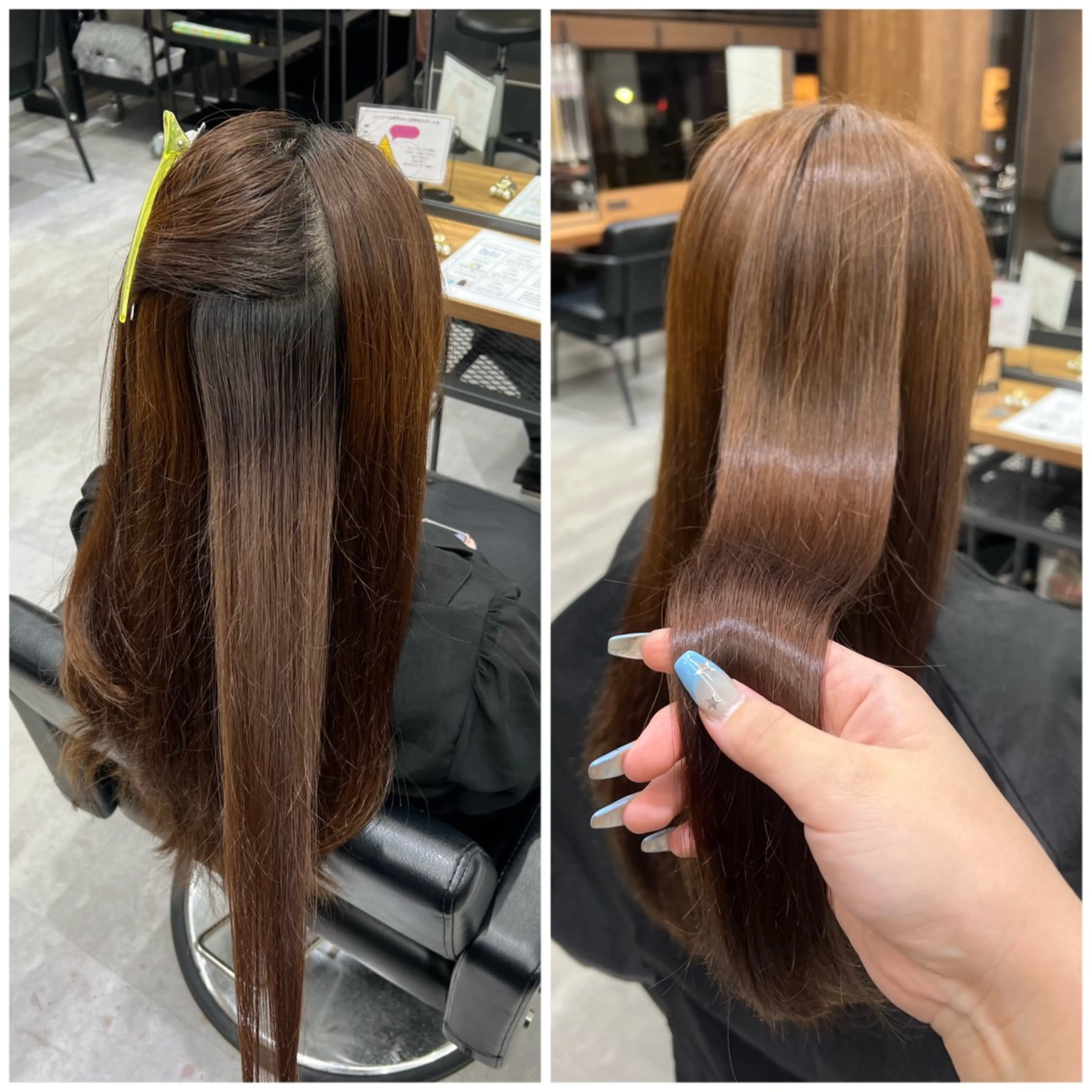 ロング カラー ブラウンカラー 透明感カラー ショート/ウルフ カットモデル募集のヘアスタイル