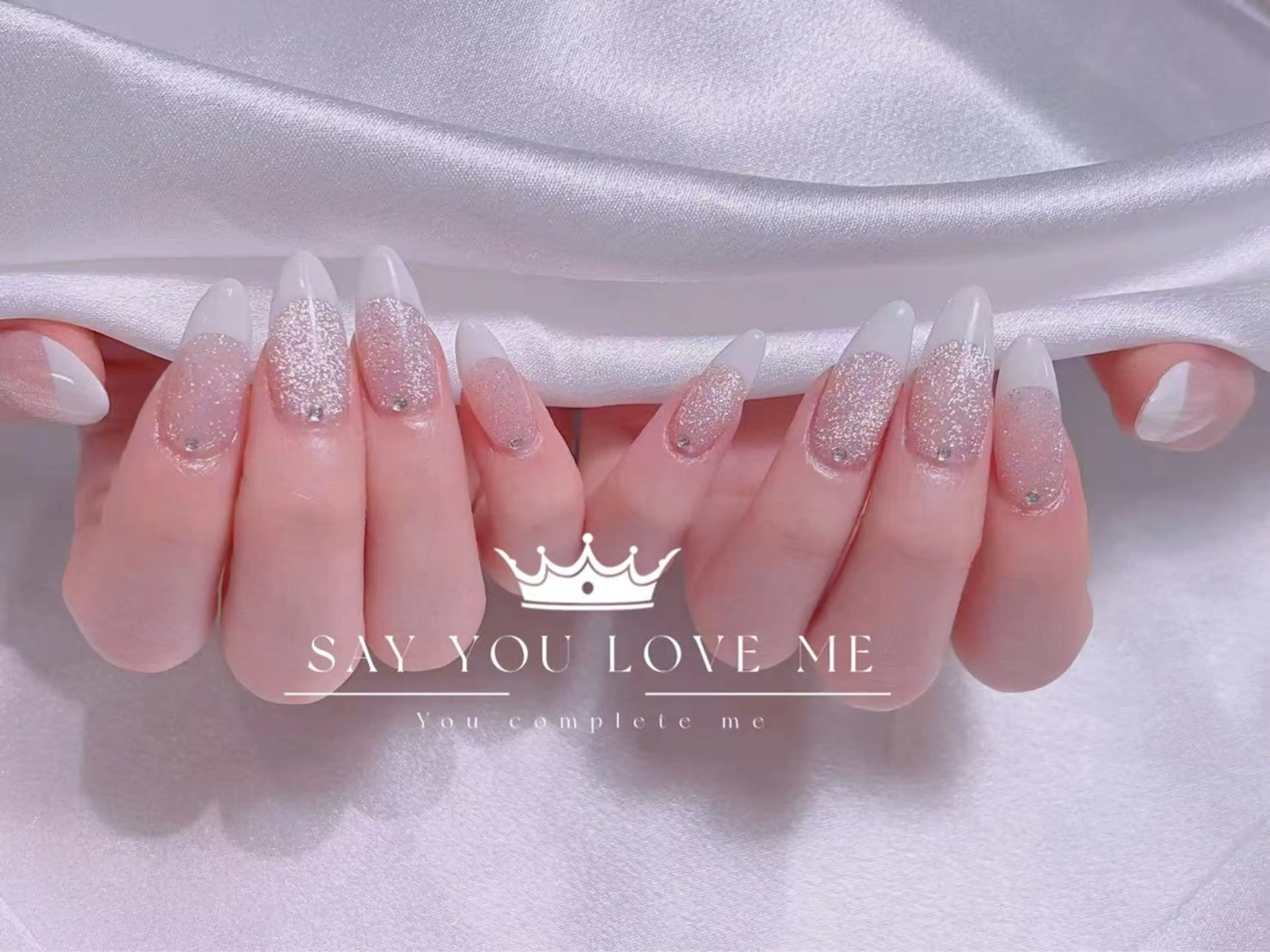 ネイル 成人式 ジェルネイル マグネットネイル パラジェル ワンホンネイル ハンドネイル M2 せいのネイルデザイン