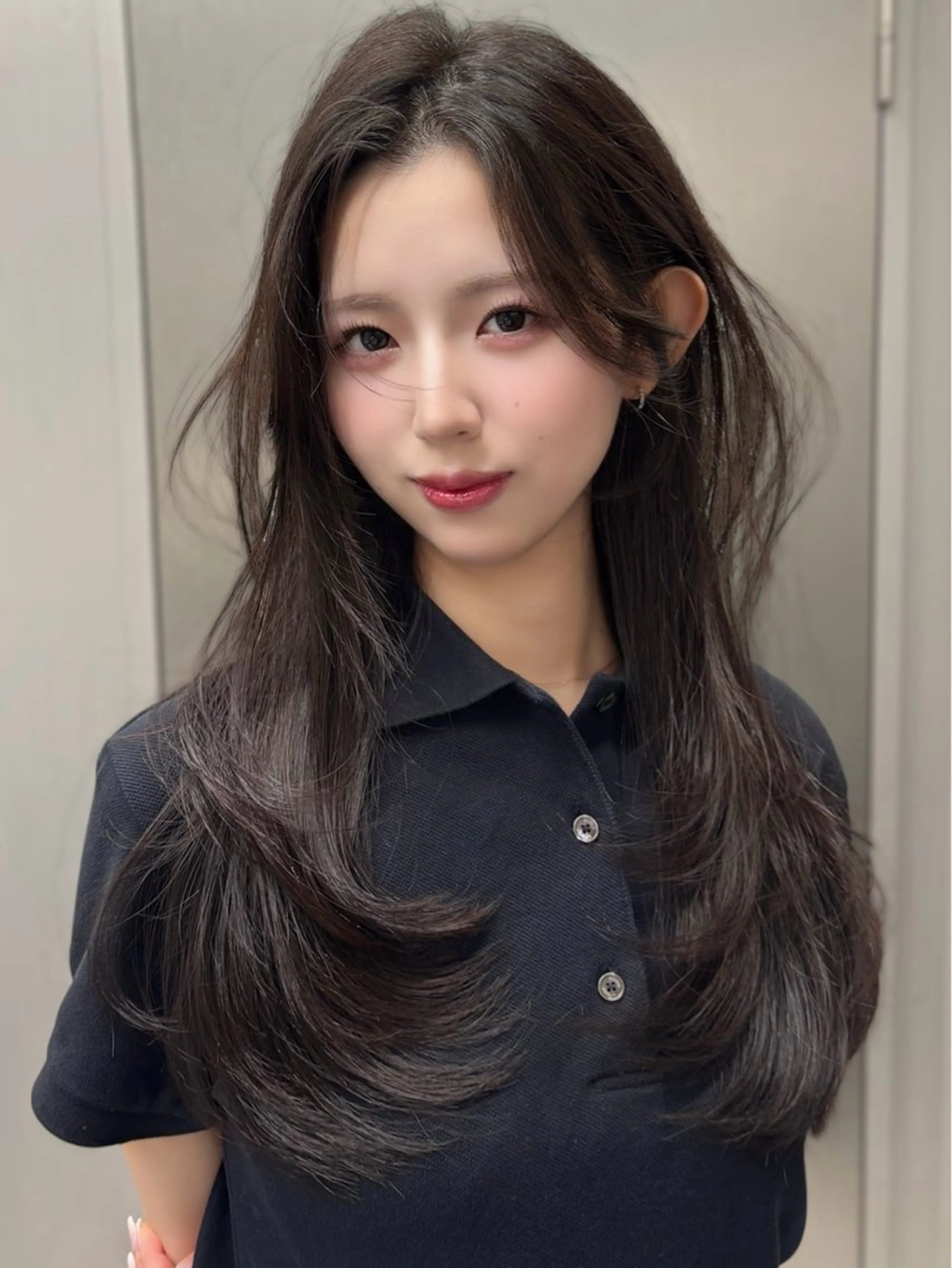 ロング カラー 韓国風ヘア レイヤーカット カット ヘアカラー トリートメント SHOUHEI .のヘアスタイル