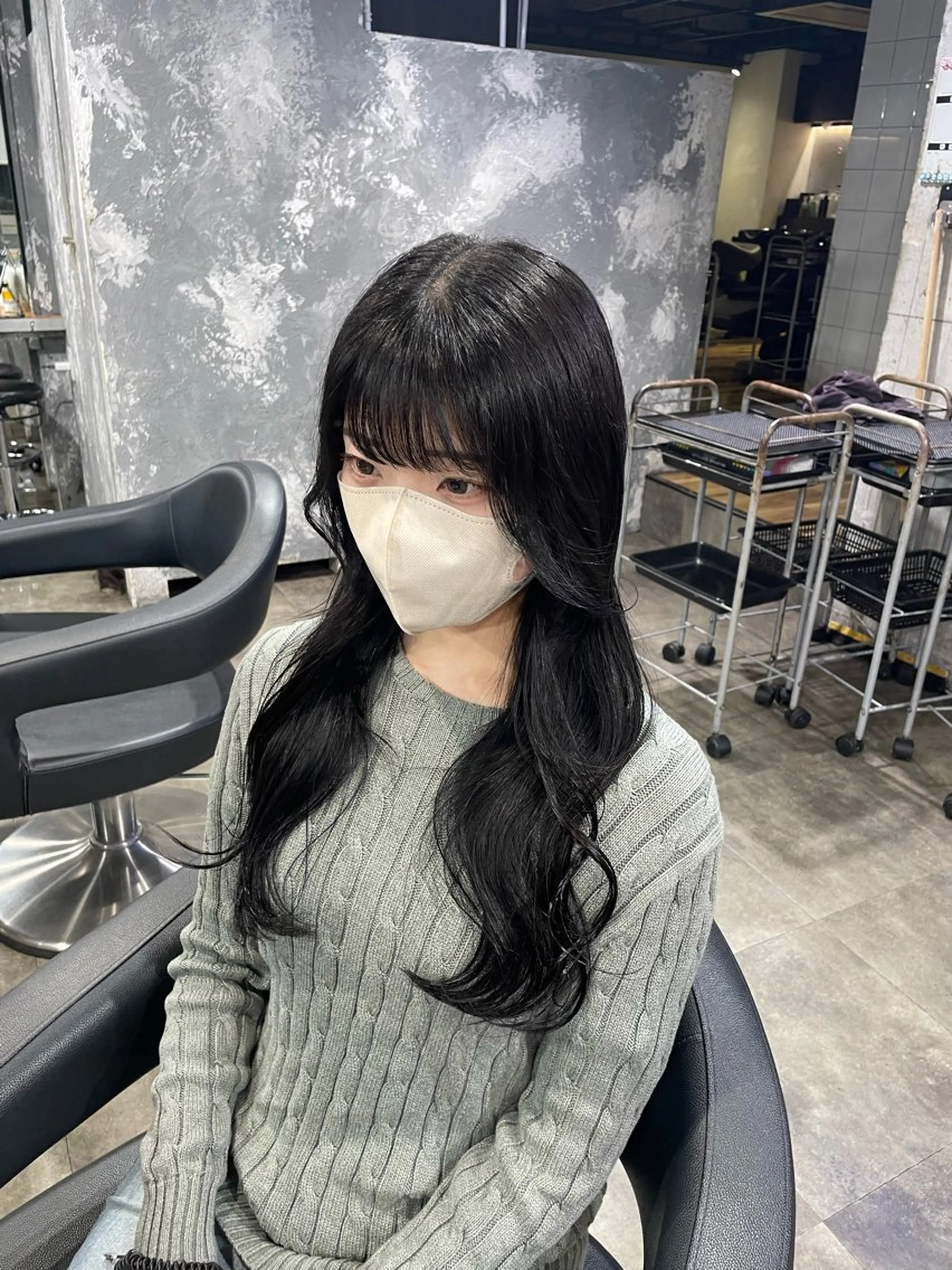 ロング カラー カット ヘアカラー ハイトーン 横浜💞ミオのヘアスタイル