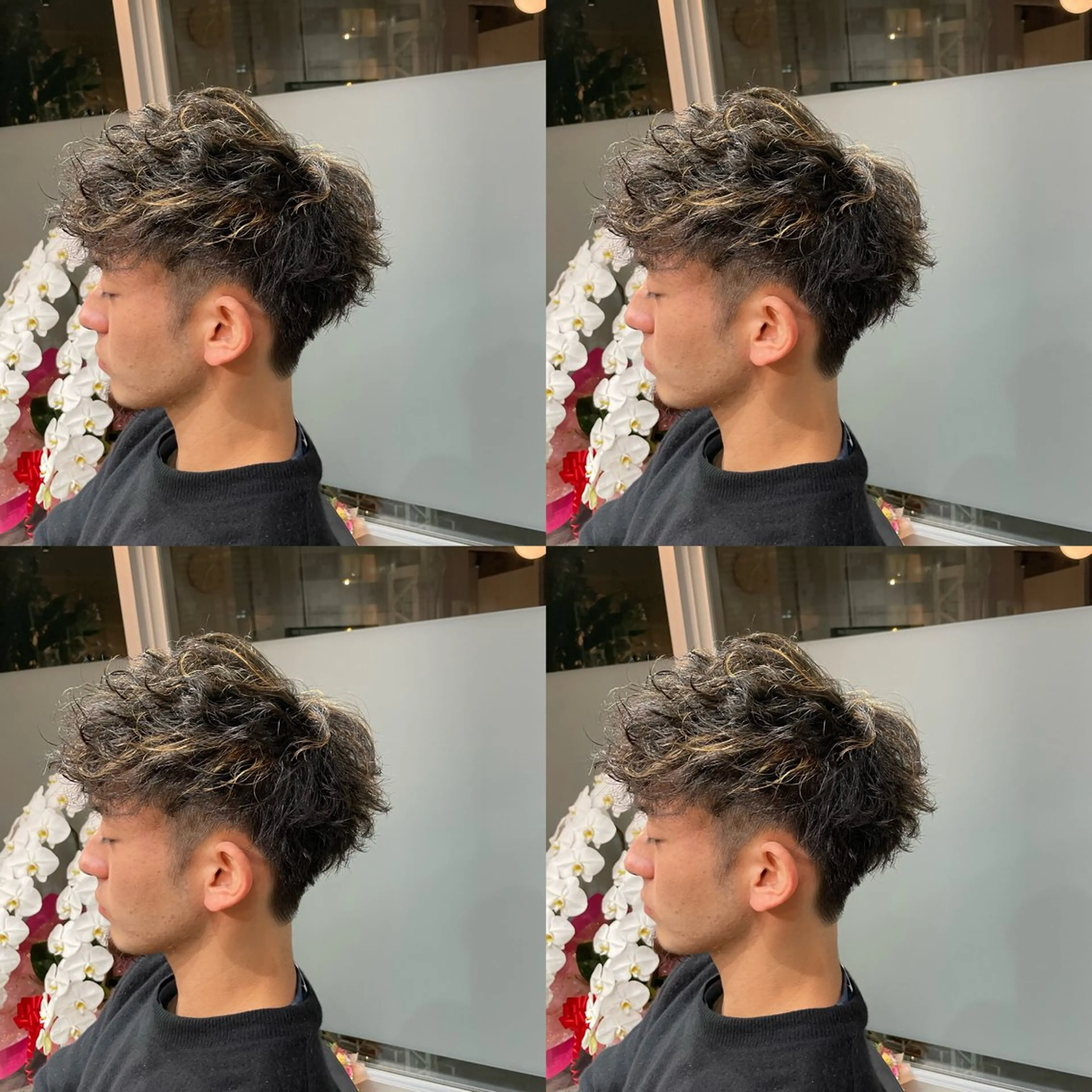 ショート カラー パーマ ✨髪質改善/ハイトー ン/艶髪高山のヘアスタイル