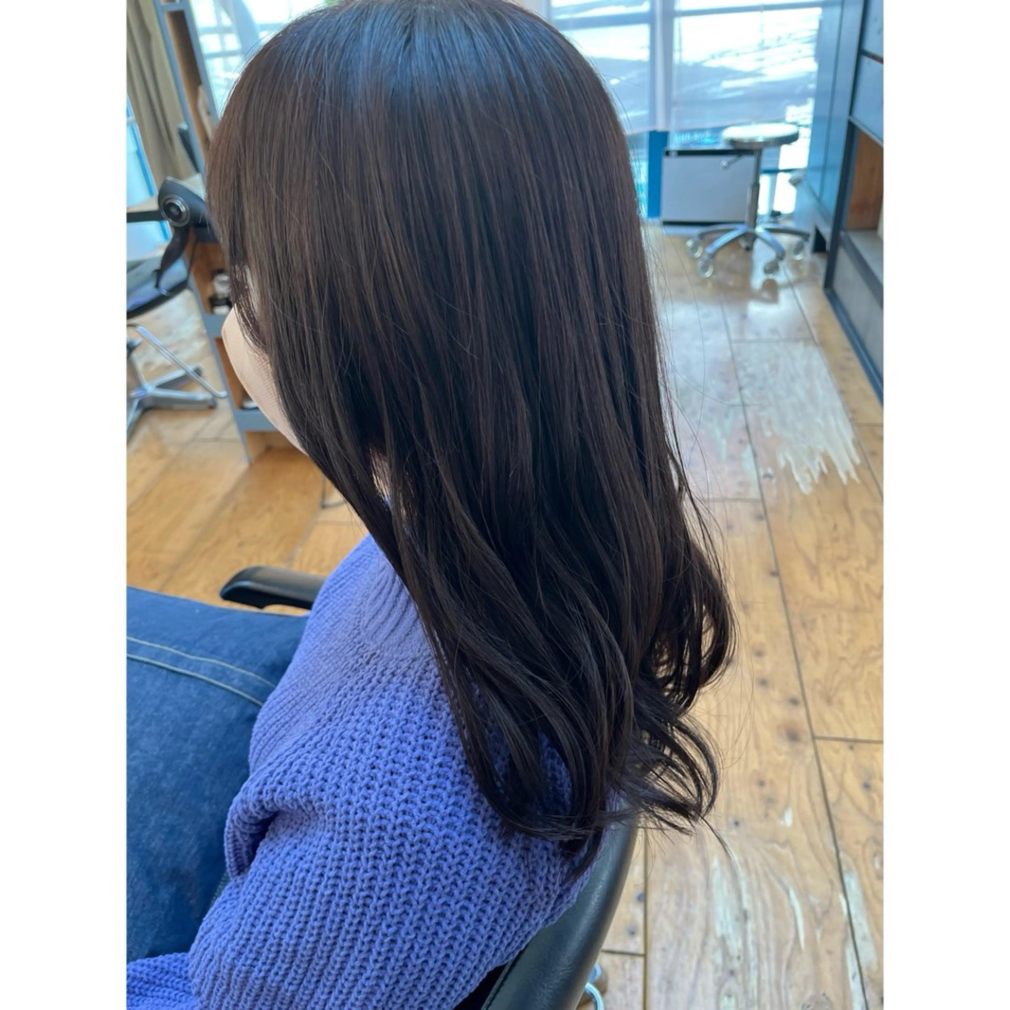 ミディアム カラー Lagom なかだのヘアスタイル