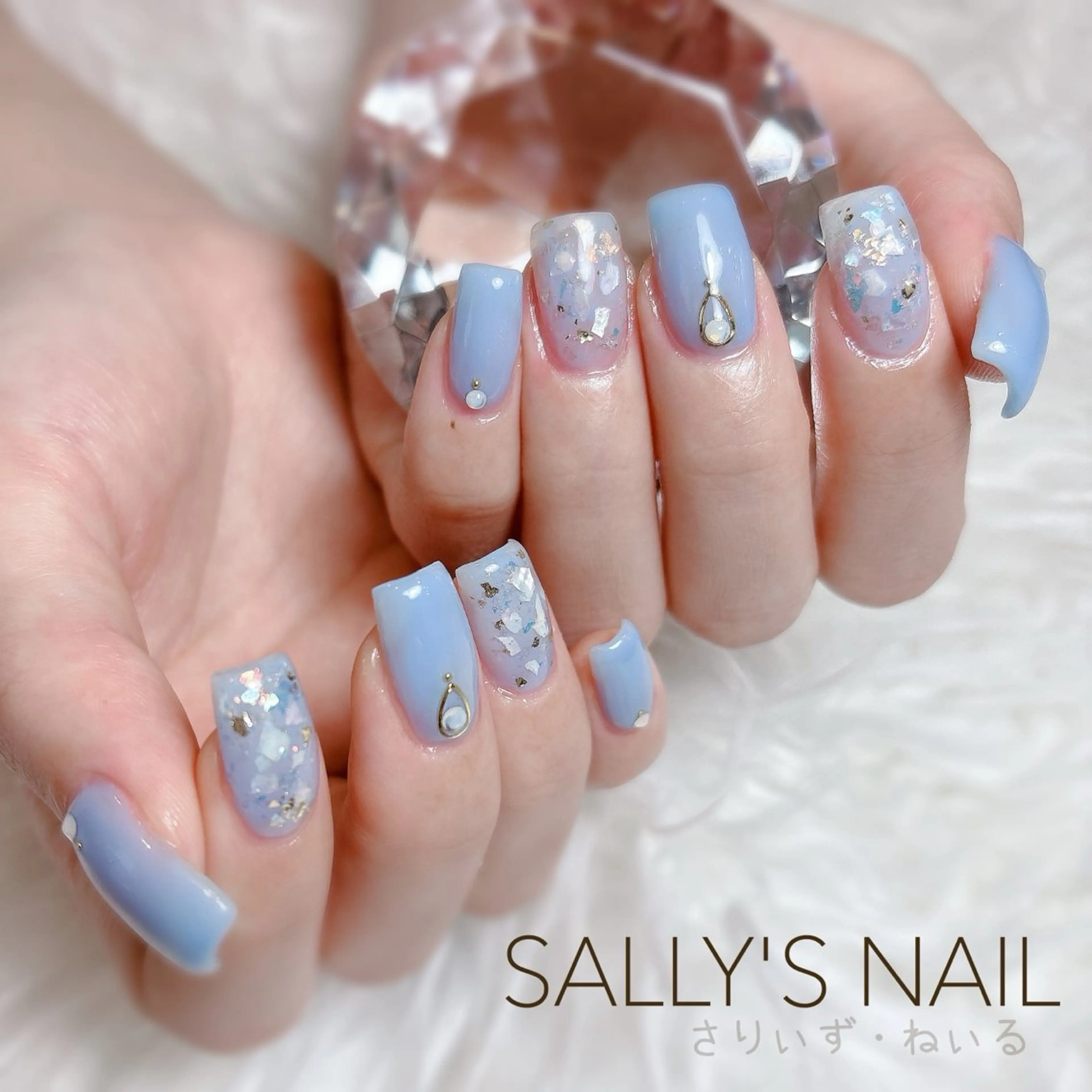 ネイル スクエアネイル 野村 リサのネイルデザイン