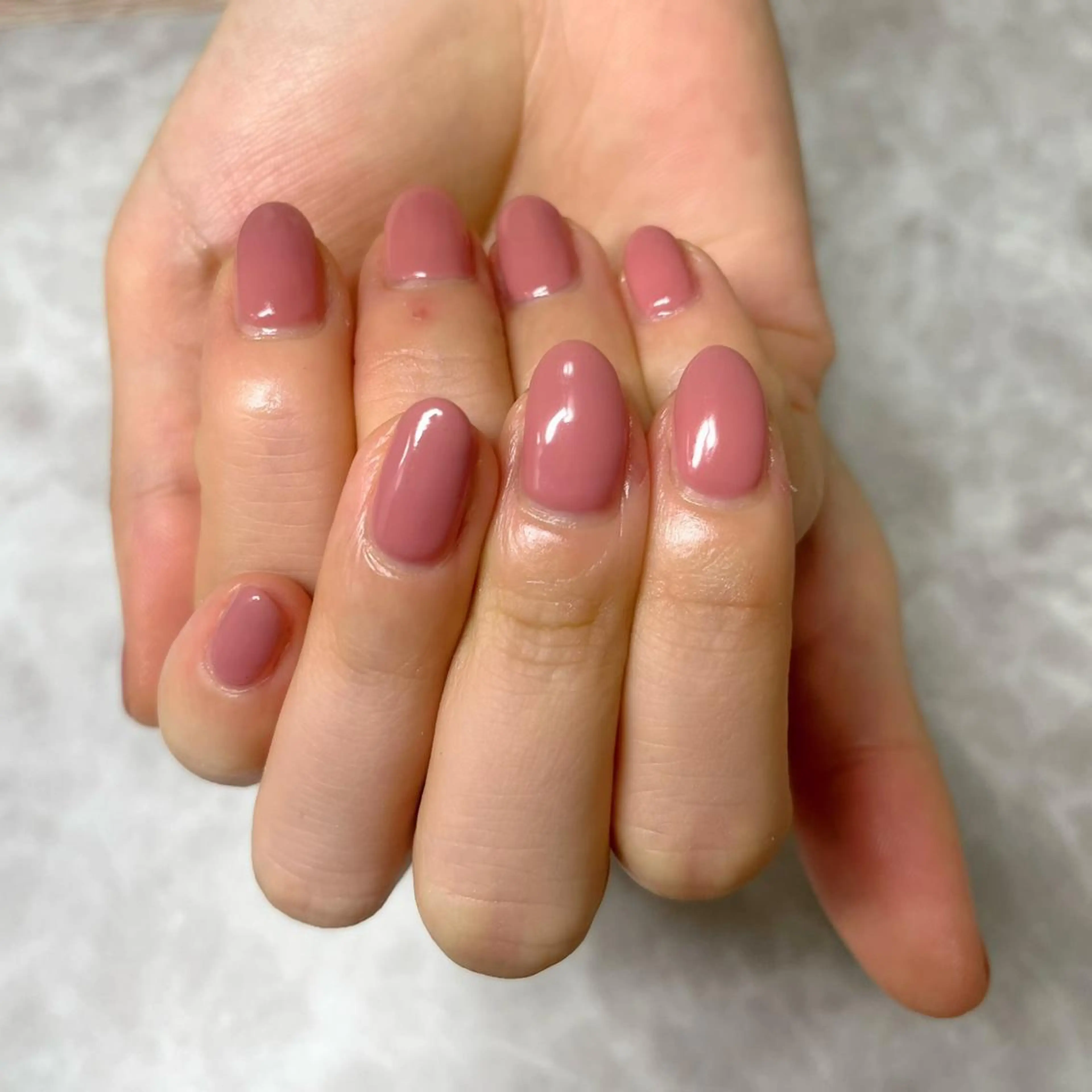 ネイル ワンカラーネイル 自爪育成/深爪矯正 mikiのネイルデザイン