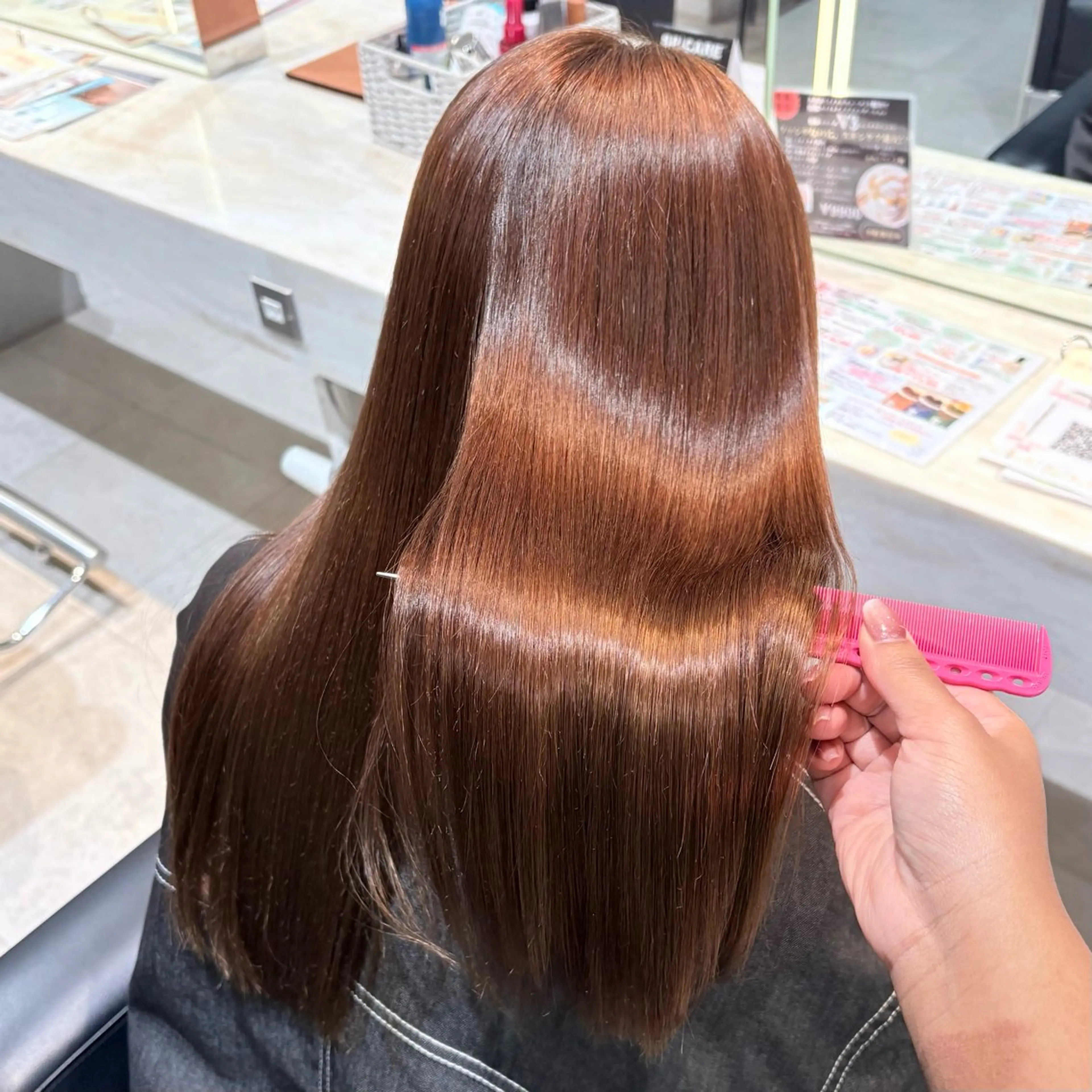 ロング カラー カット ヘアカラー トリートメント 縮毛矯正/Wカラー /アレンジ🌙あまにのヘアスタイル