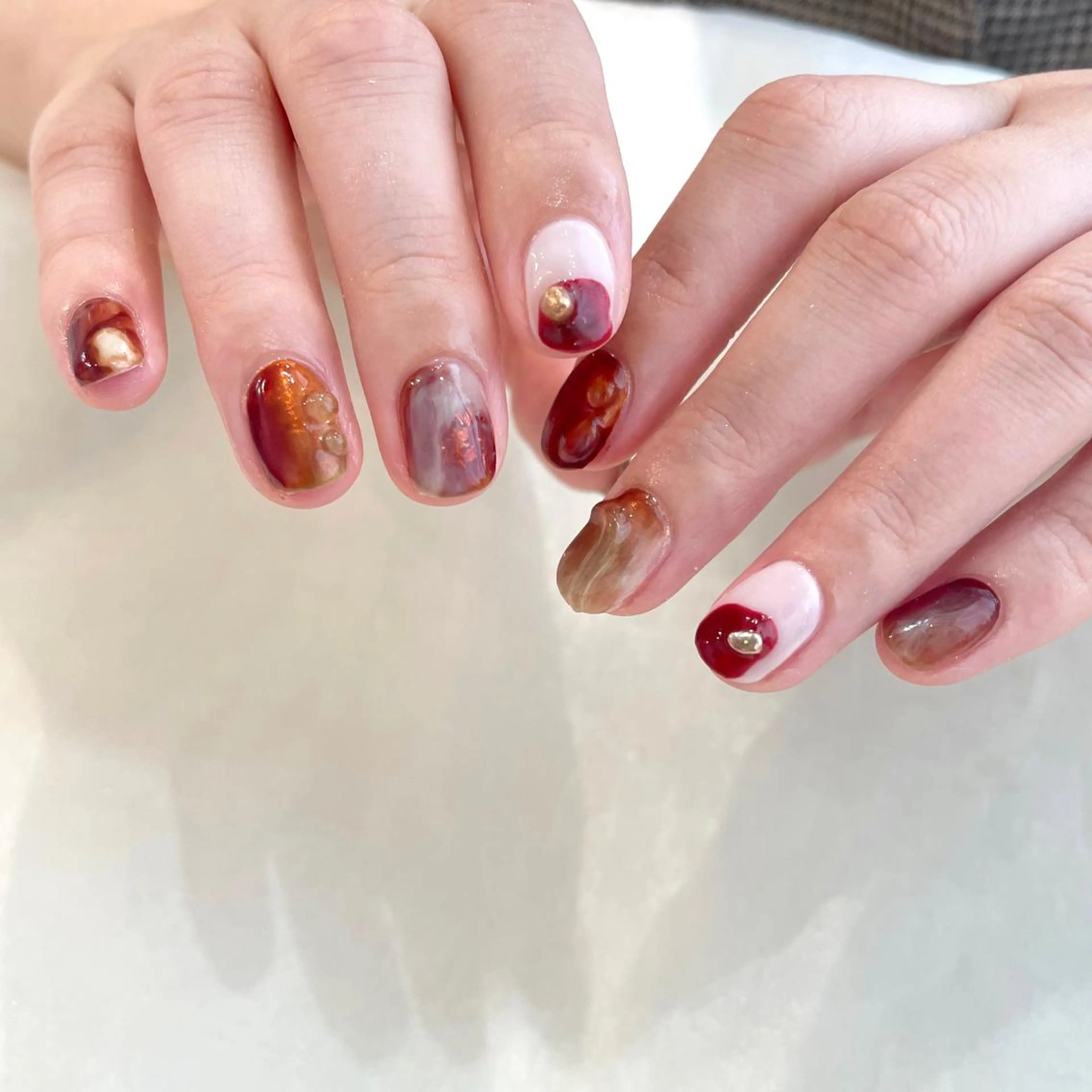 ネイル ハンドネイル 新井 ひなののネイルデザイン