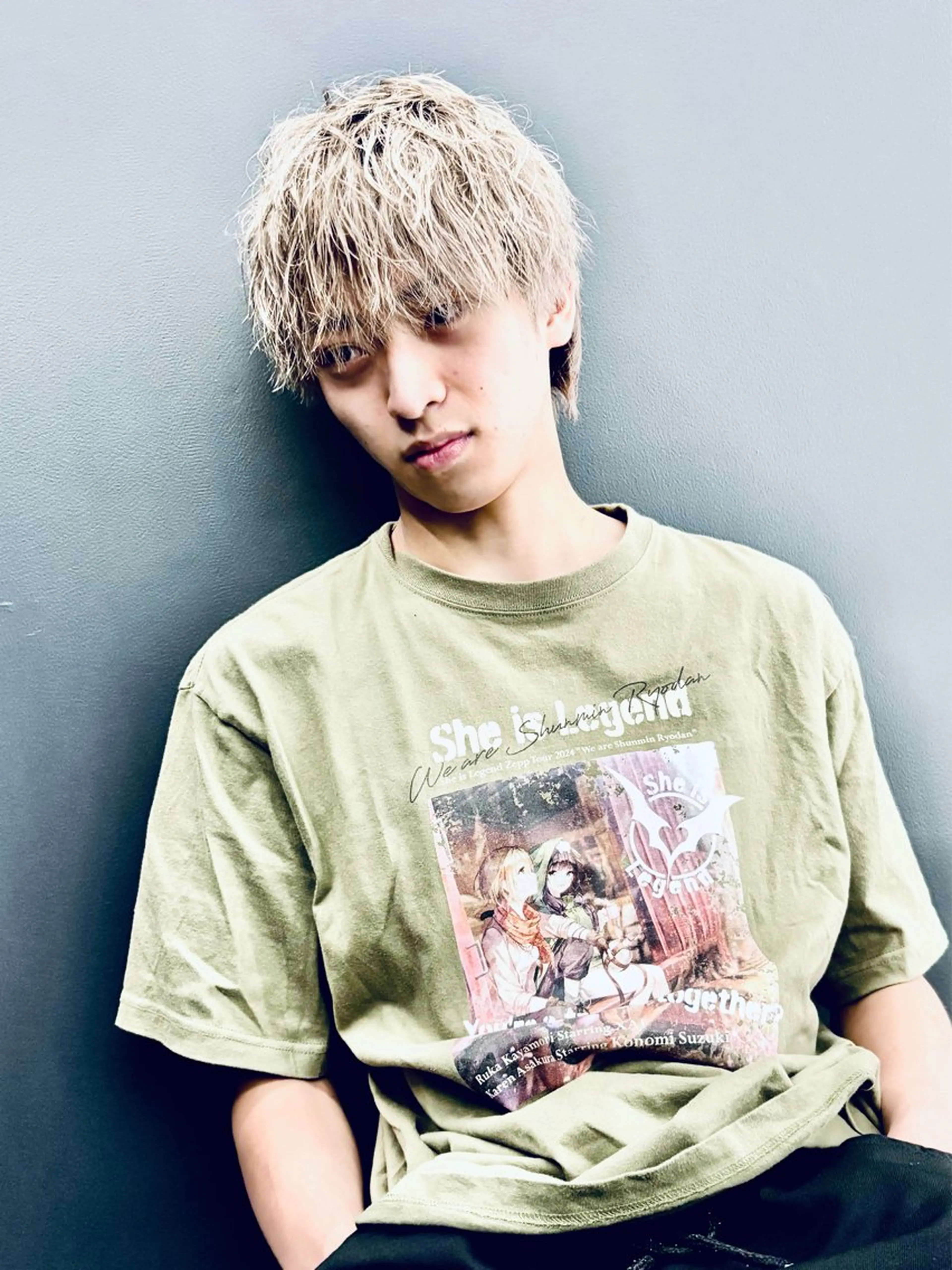 ショート カラー パーマ メンズ BARBER SHOP ヴェルダンディ 江坂所属・GONZO 。のヘアスタイル