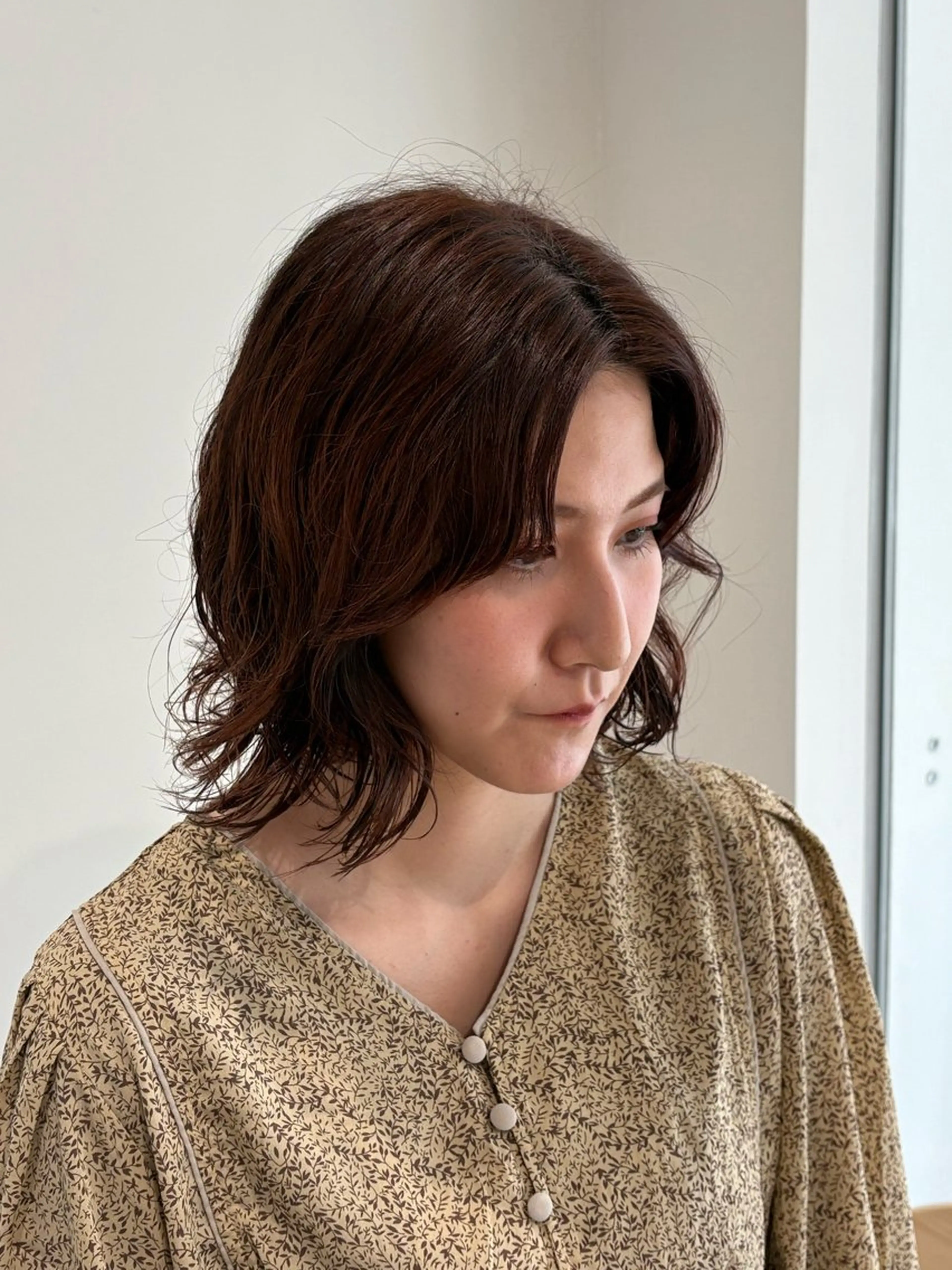 ミディアム パーマ ミディアムパーマ COTAN所属・yui /暖色、ブラウンのヘアスタイル