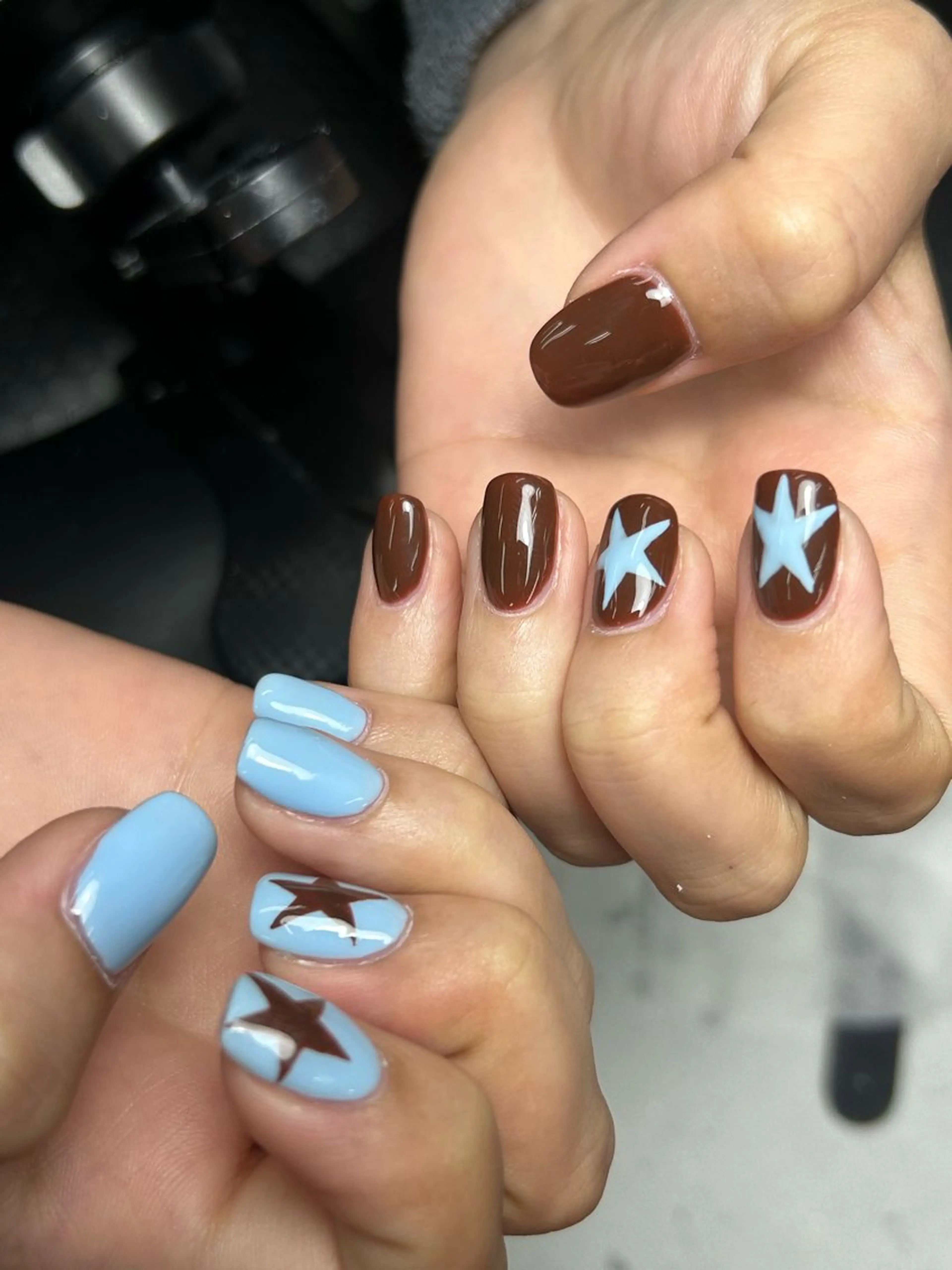 ネイル 韓国ネイル 持ち込み ニュアンスネイル ネイルチップ 冬ネイル RINN ANA.CHUOのネイルデザイン