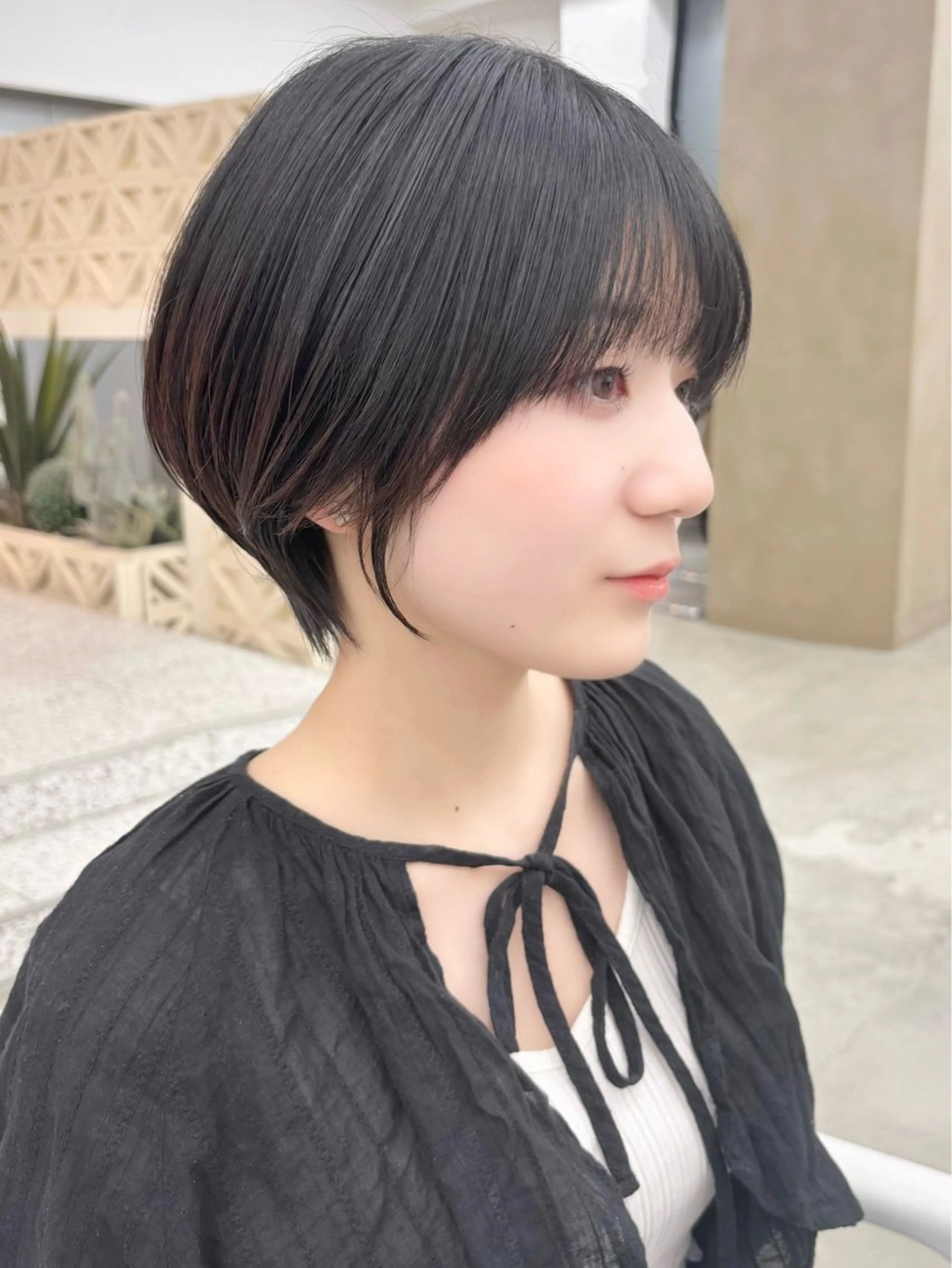 🤍🩵【潤いとまとまり】似合わせショートカット＋5stepトリートメントの写真