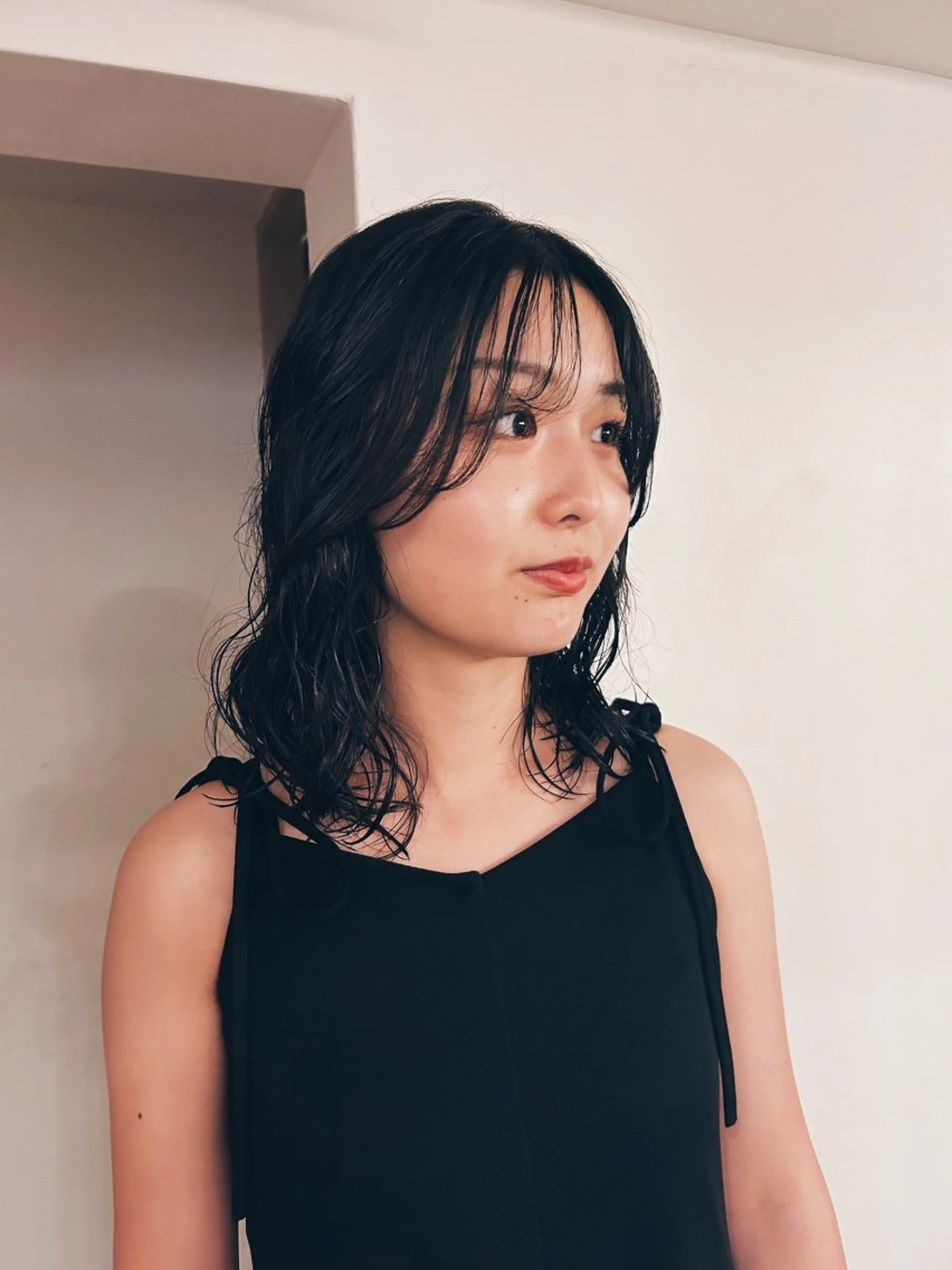 ミディアム カット パーマ トリートメント 似合わせパーマ 🌼カンナのヘアスタイル