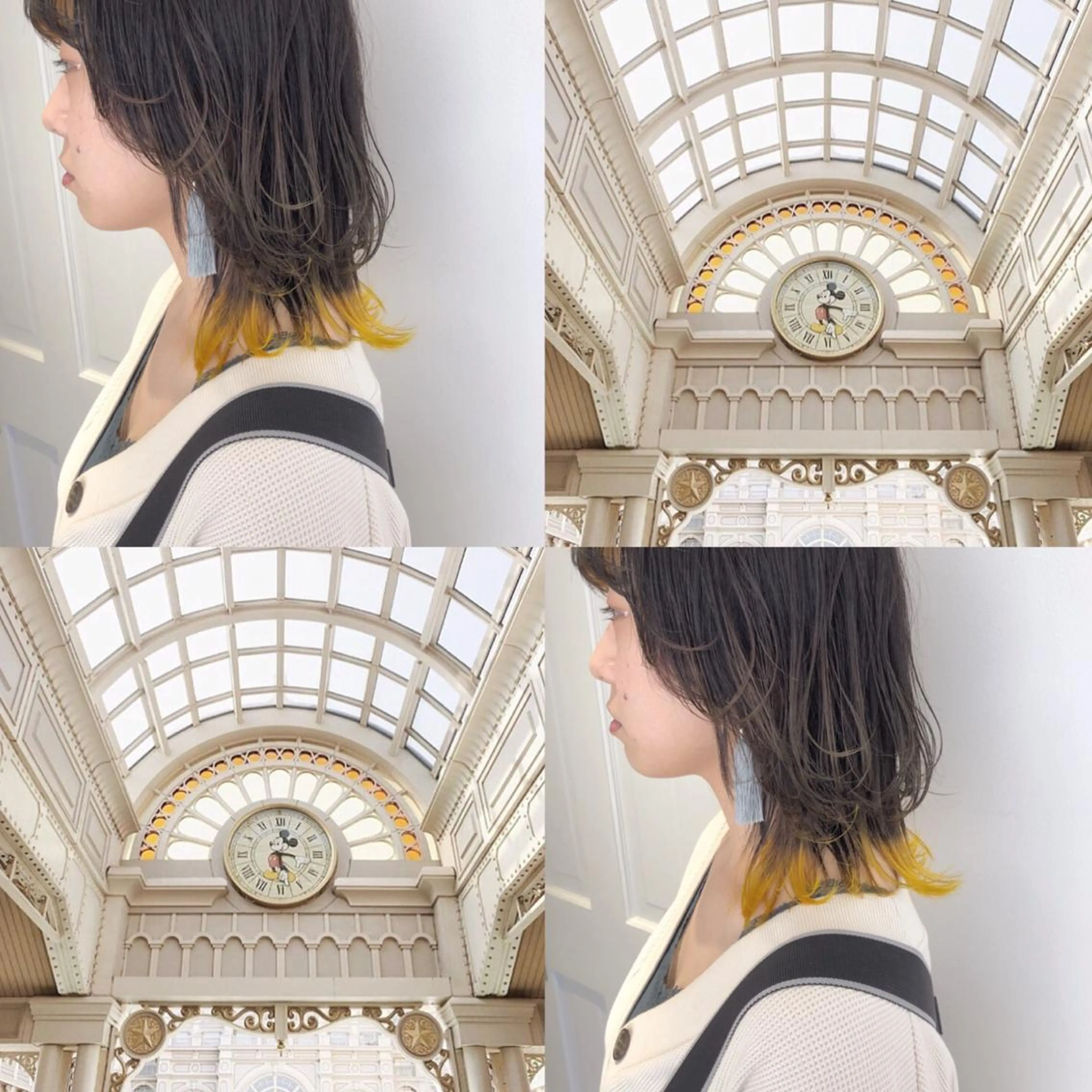 ミディアム カラー ヘアアレンジ 天神レイヤーカット No.1💖マユカのヘアスタイル