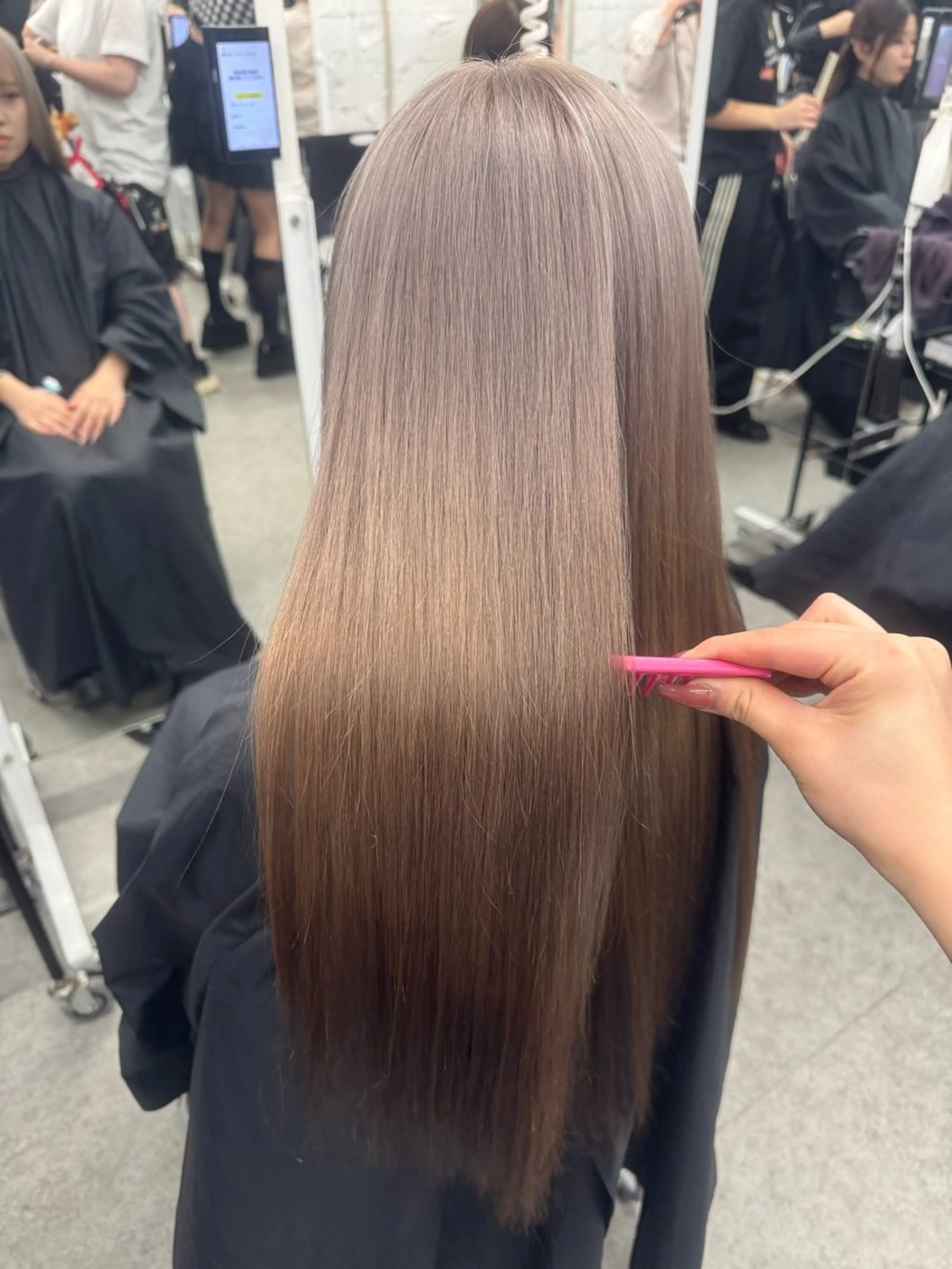 ロング カラー ヘアアレンジ トレンド暖色/ sayaka🍒のヘアスタイル