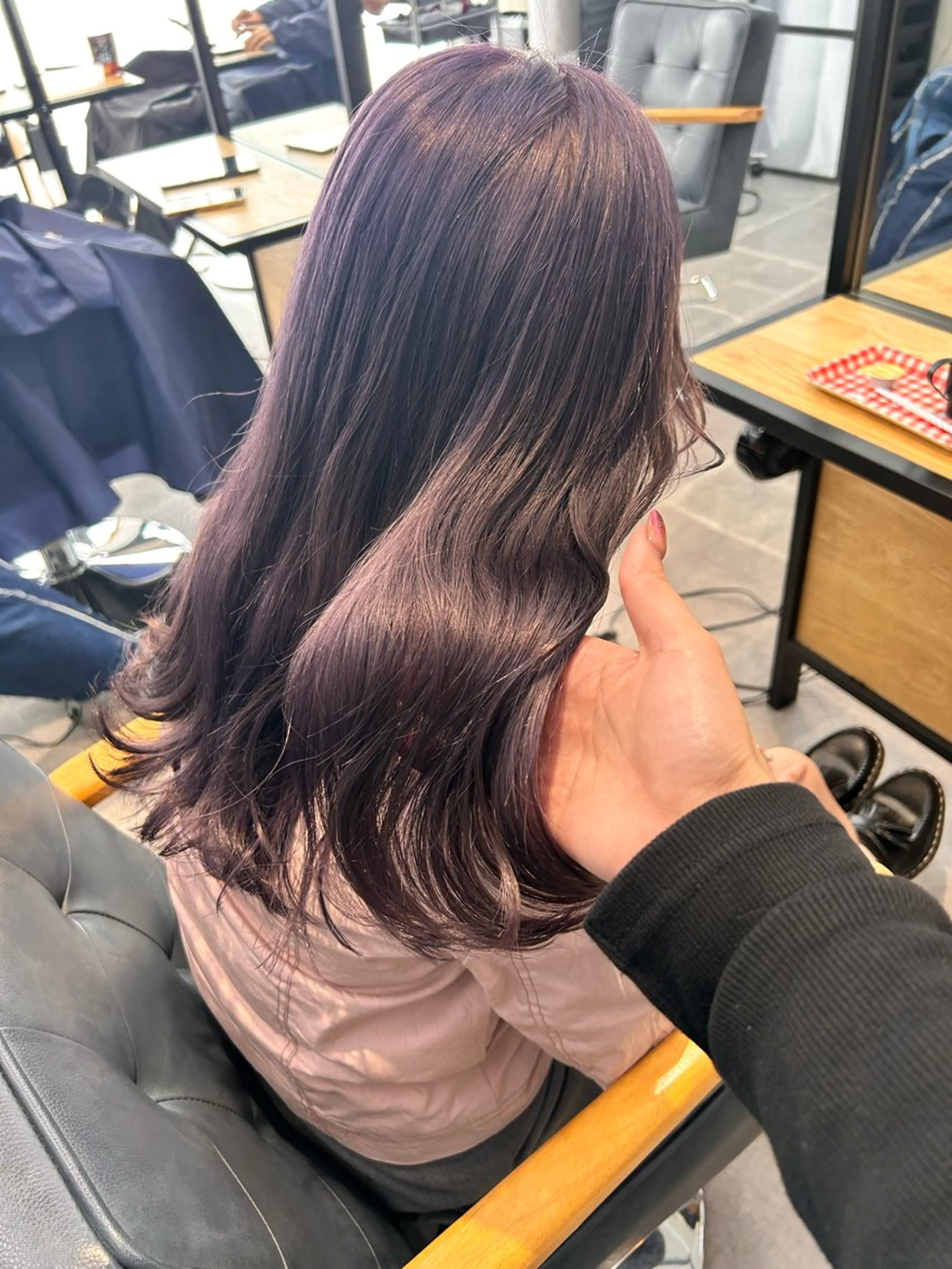 ミディアム カラー 韓国×髪質改善カラー 💎hinaのヘアスタイル