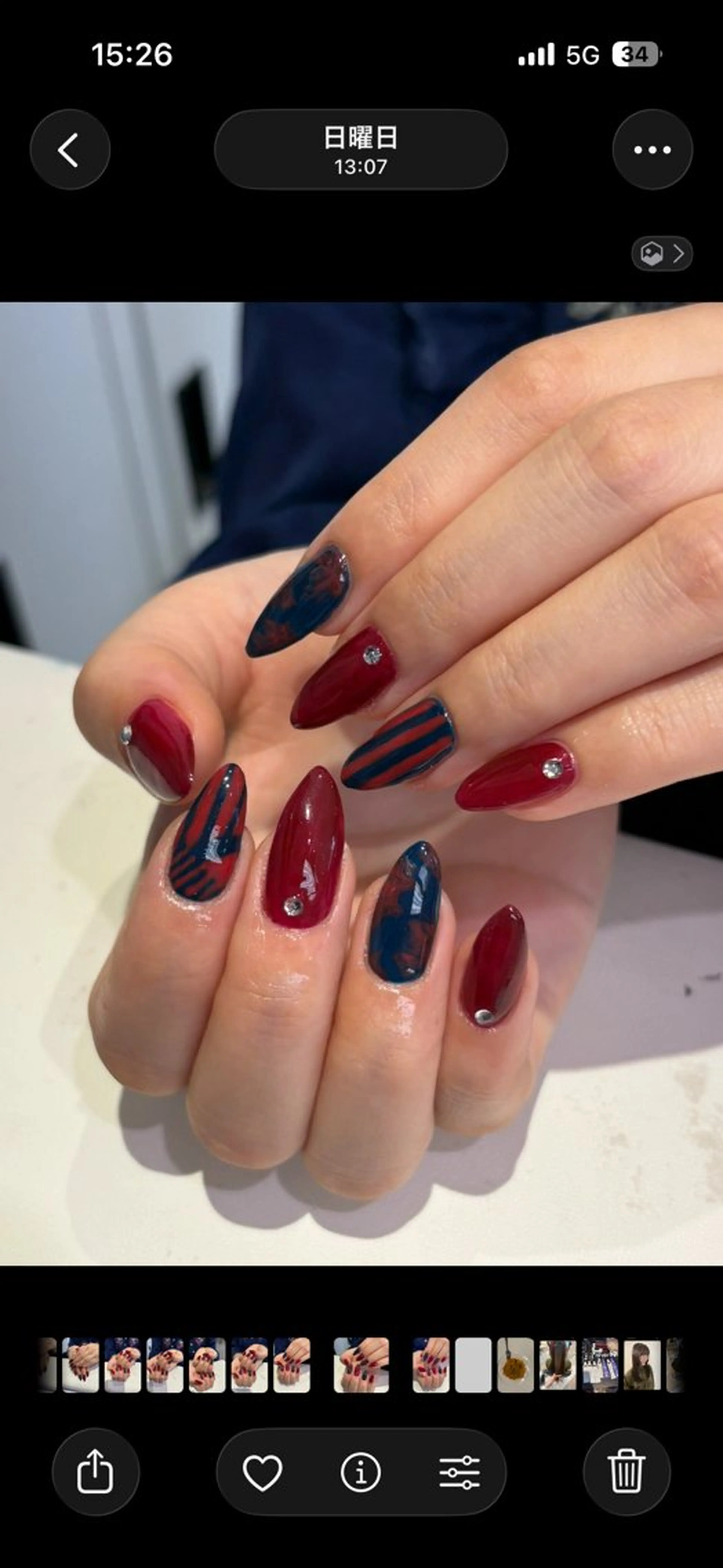 ネイル ハンドネイル 暖色カラー/ ネイル momo🍀☆*:°のネイルデザイン