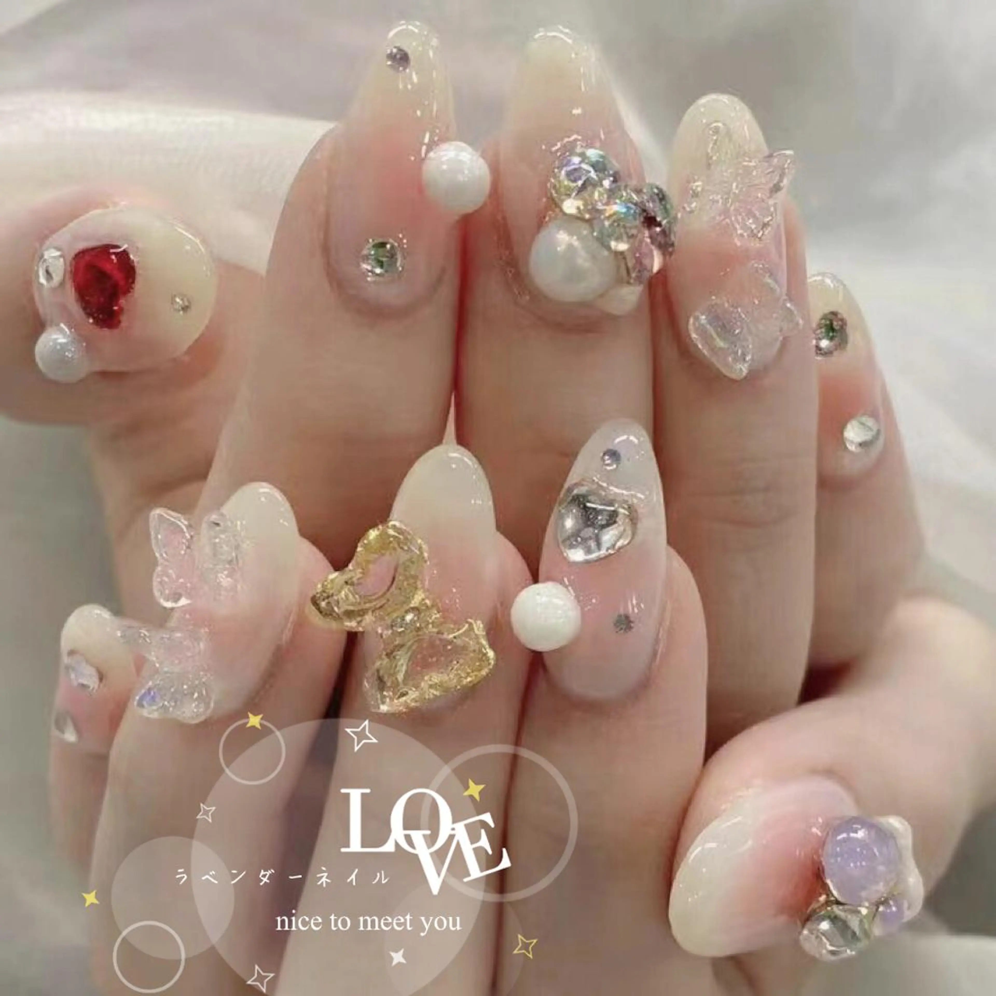 ネイル ラベンダー💖日暮里 ルル💖ネイルのネイルデザイン