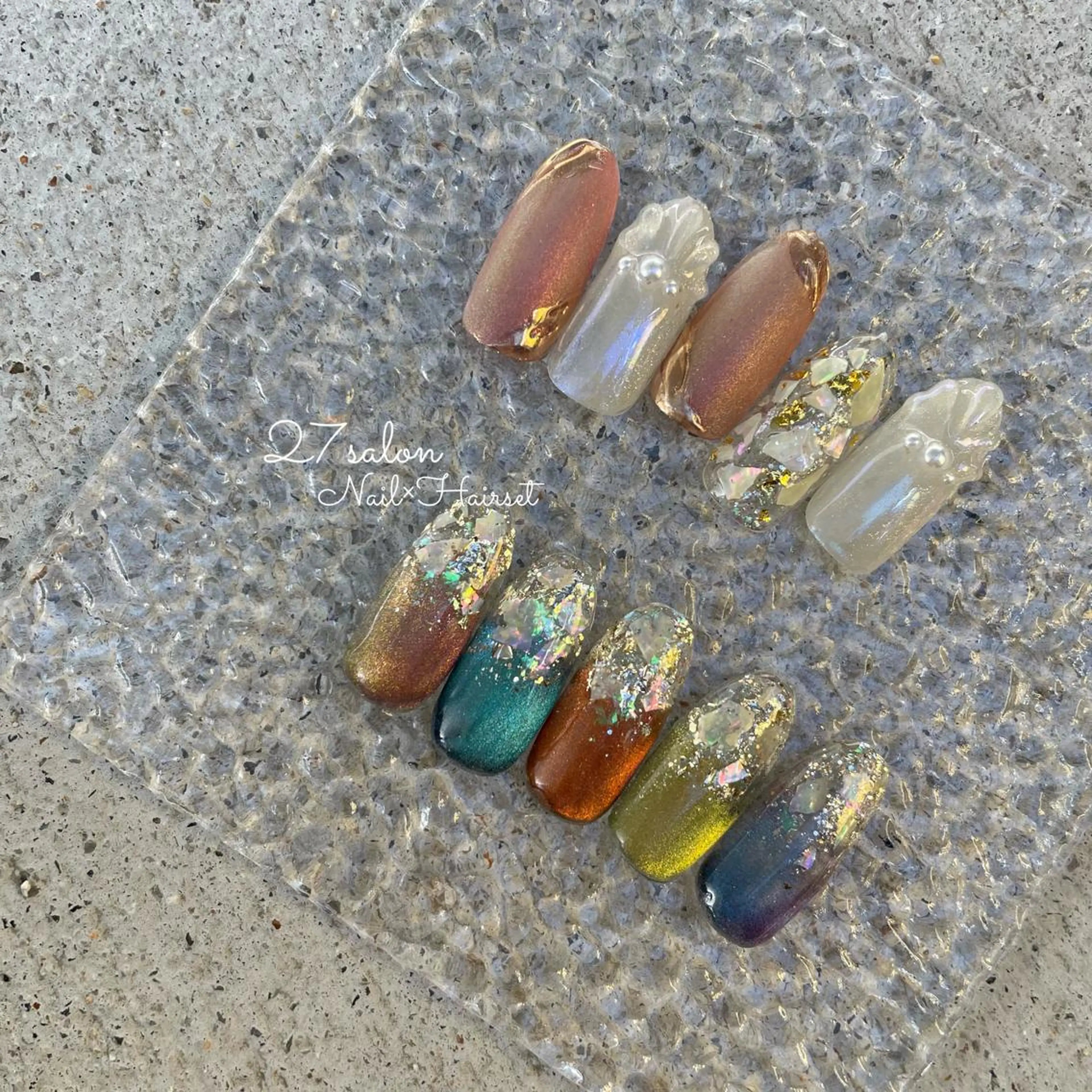 ネイル マグネットネイル 27salon yuinaのネイルデザイン