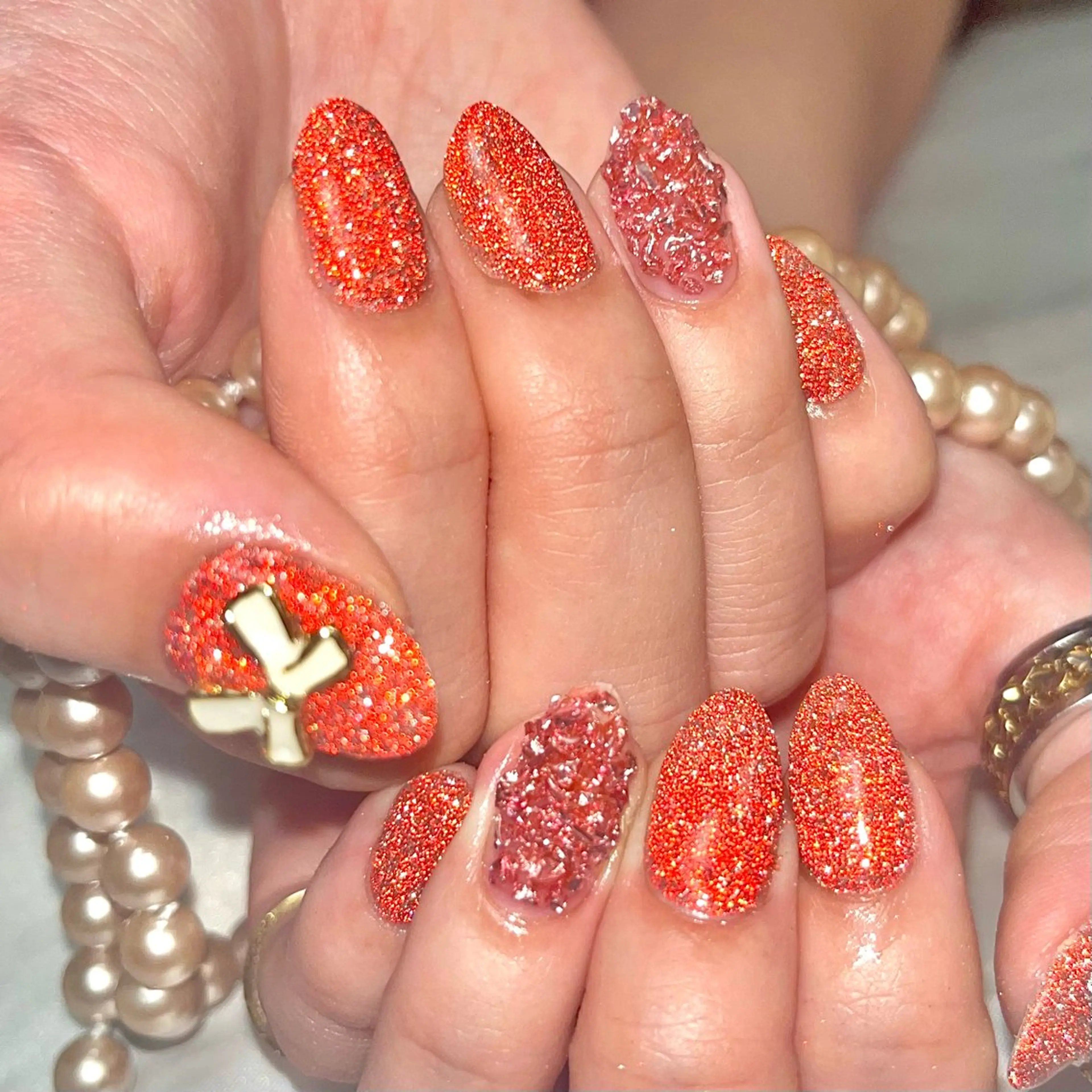 ネイル フラッシュネイル 韓国ネイル マグネットネイル 赤色 韓国ネイル💠 Tomoのネイルデザイン