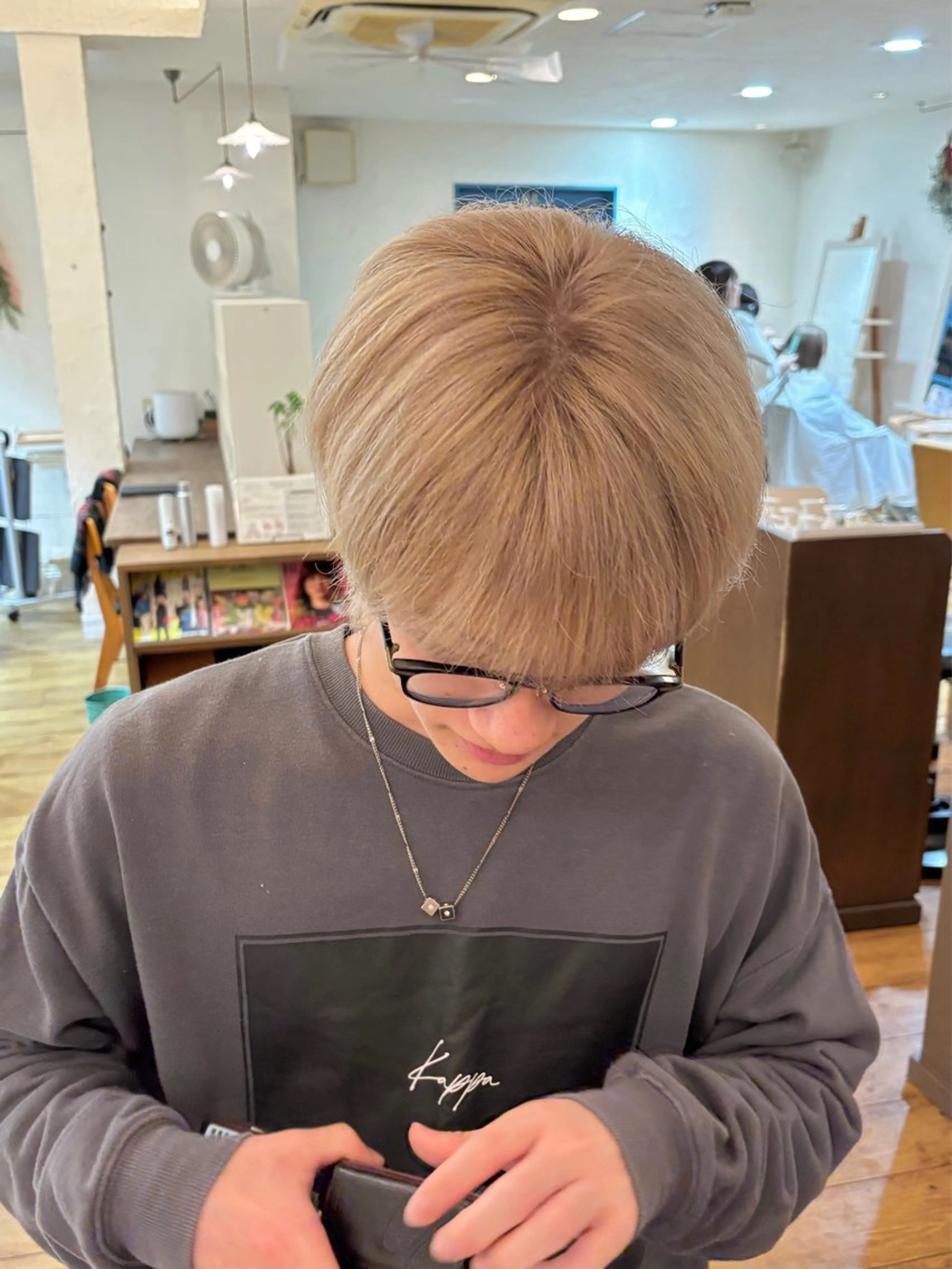 ショート カラー メンズ ヘアカラー musée 柱店のヘアスタイル