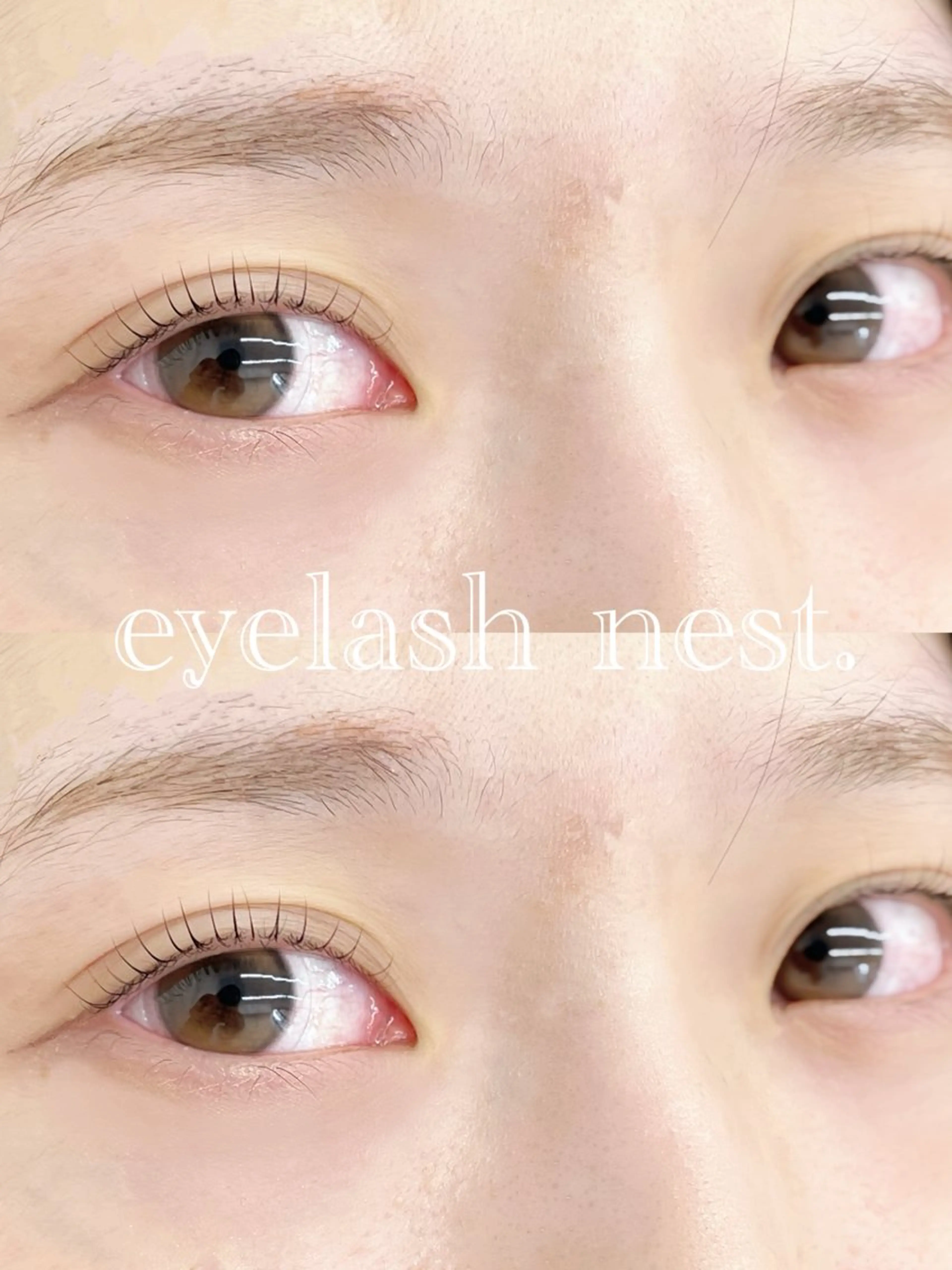 マツエク・マツパ 一重×まつ毛パーマ 🤍nest. エリ🤍のマツエク・マツパデザイン