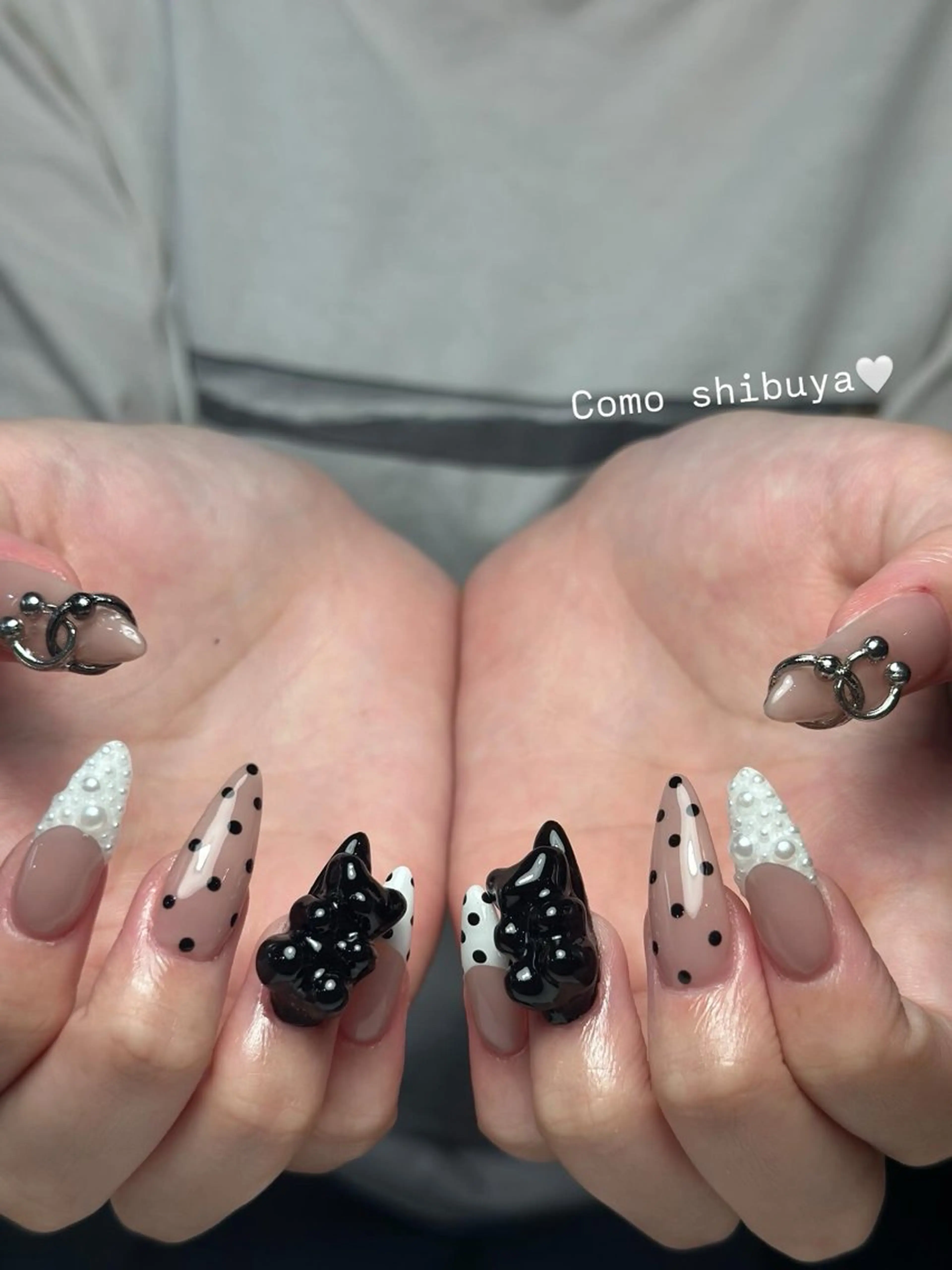 ネイル 韓国ネイル シンプルネイル ワンホンネイル CoMo Nailのネイルデザイン