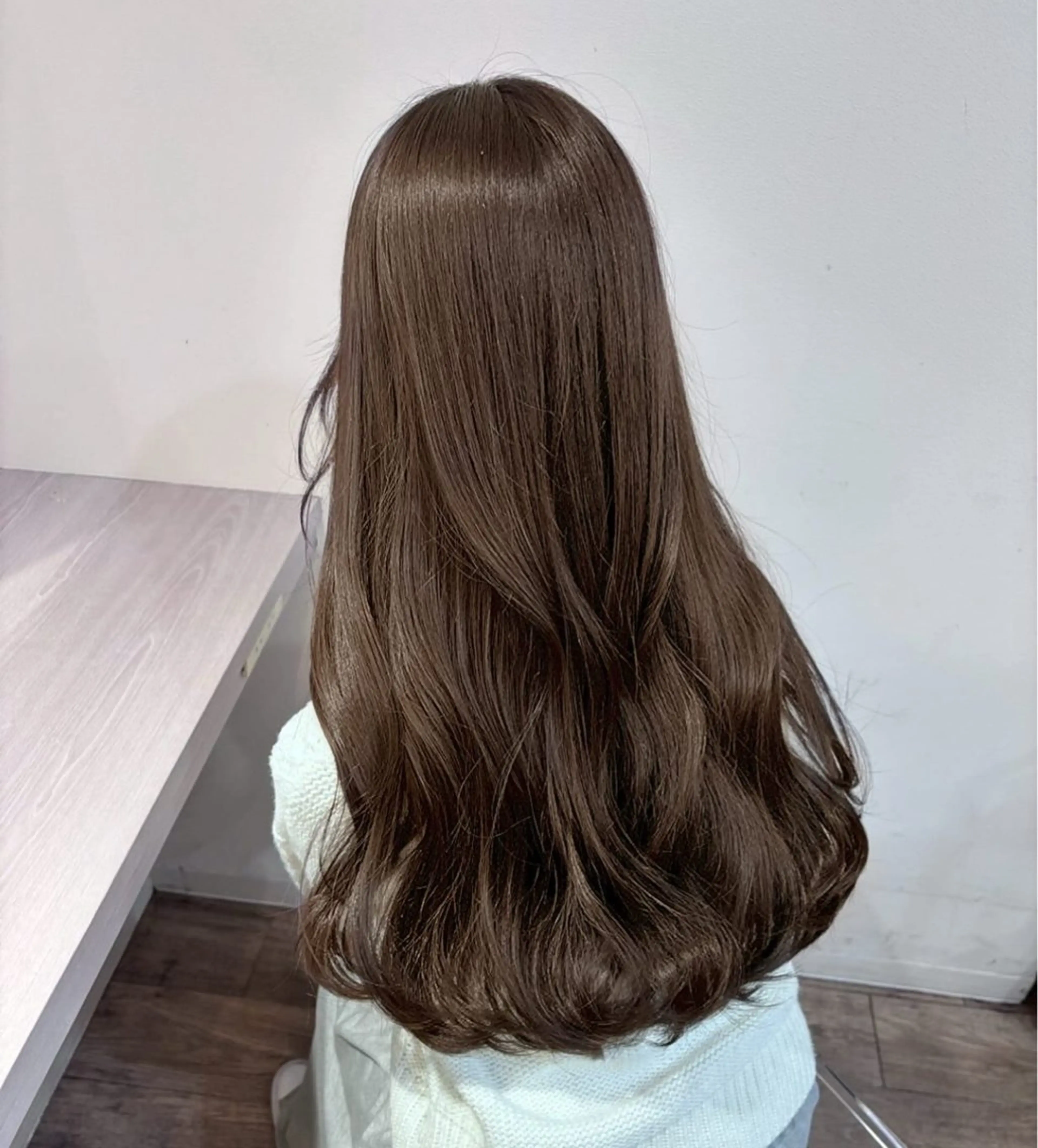 ロング カラー カット ヘアカラー トリートメント 透明感カラー特化/ ベージュ/梅田/英輝のヘアスタイル