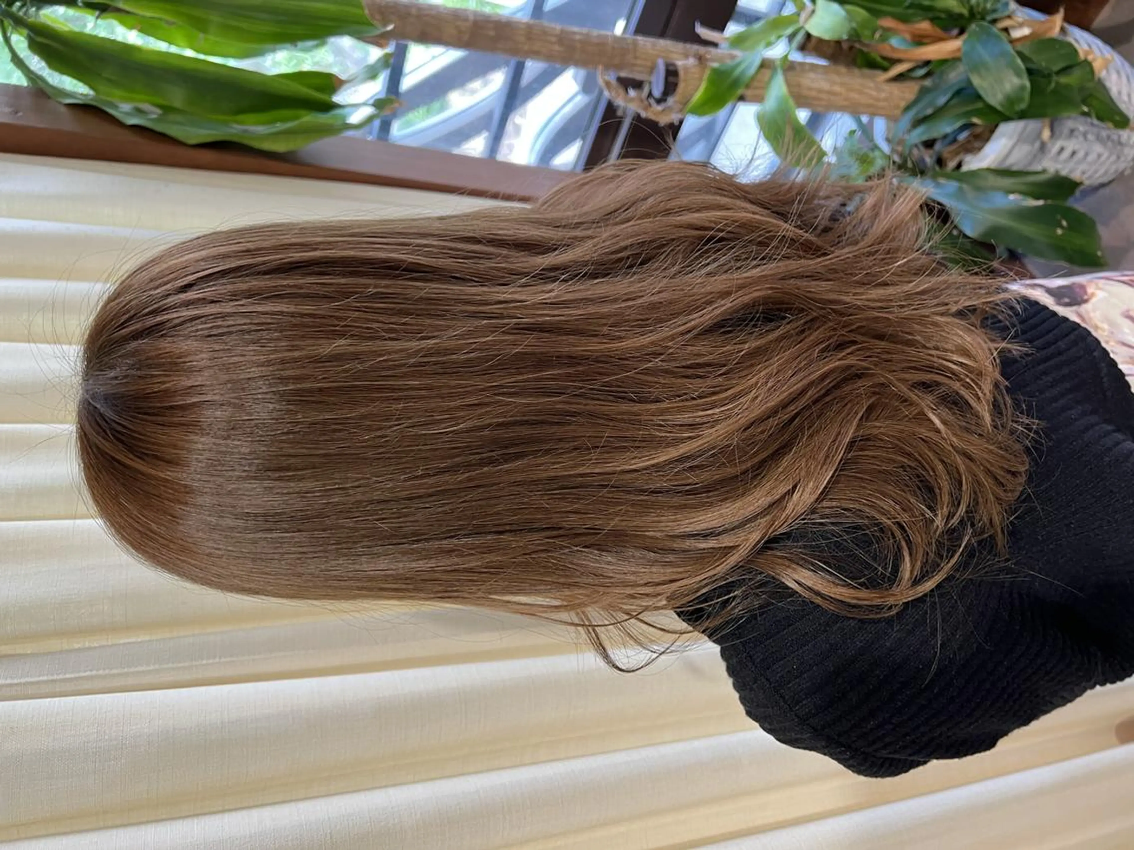 カラー ロング ベージュカラー ブリーチ ブラウンカラー ブラウンベージュ ブリーチなしカラー 💓シールエクステ ルミエールのヘアスタイル