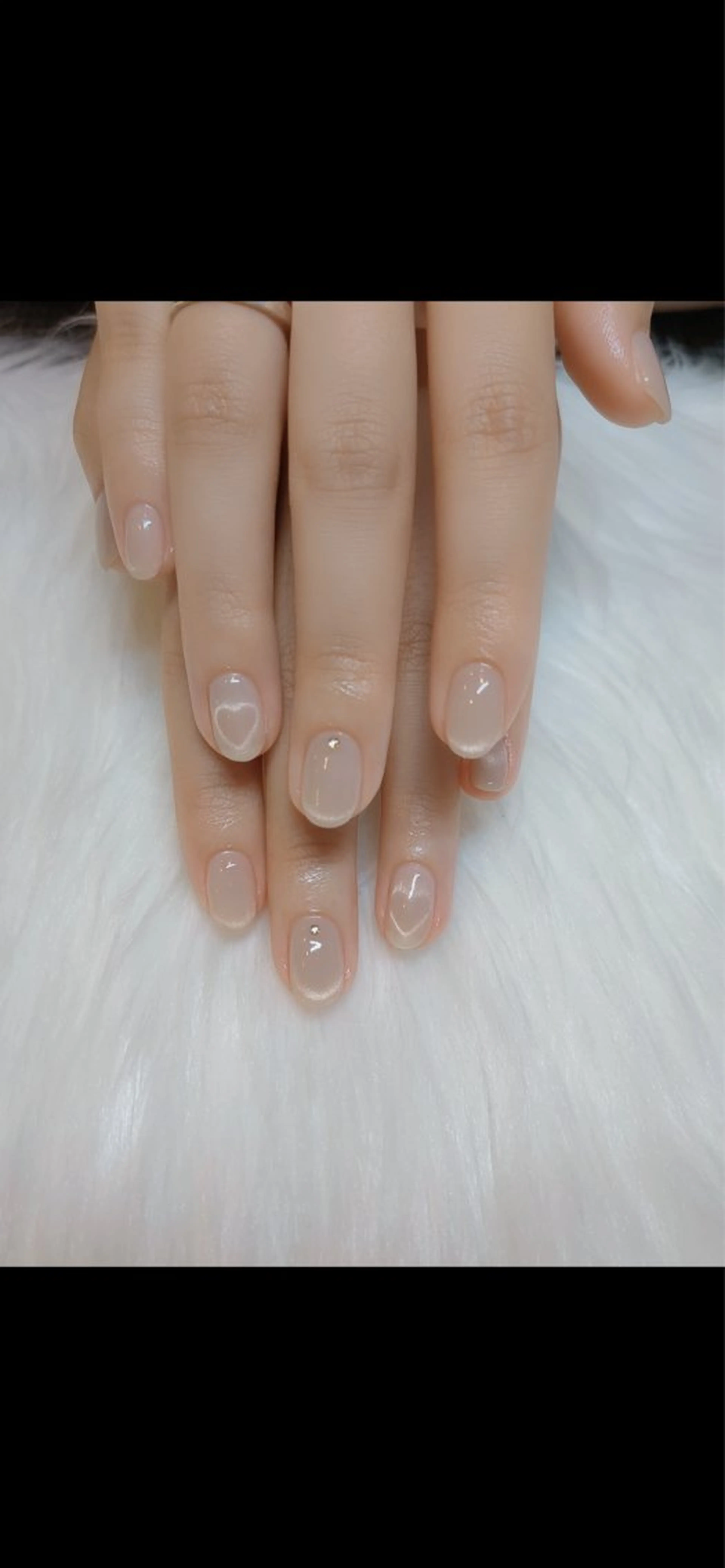 ネイル ハート マグネットネイル ハンドネイル 多賀城 パラジェルのネイルデザイン