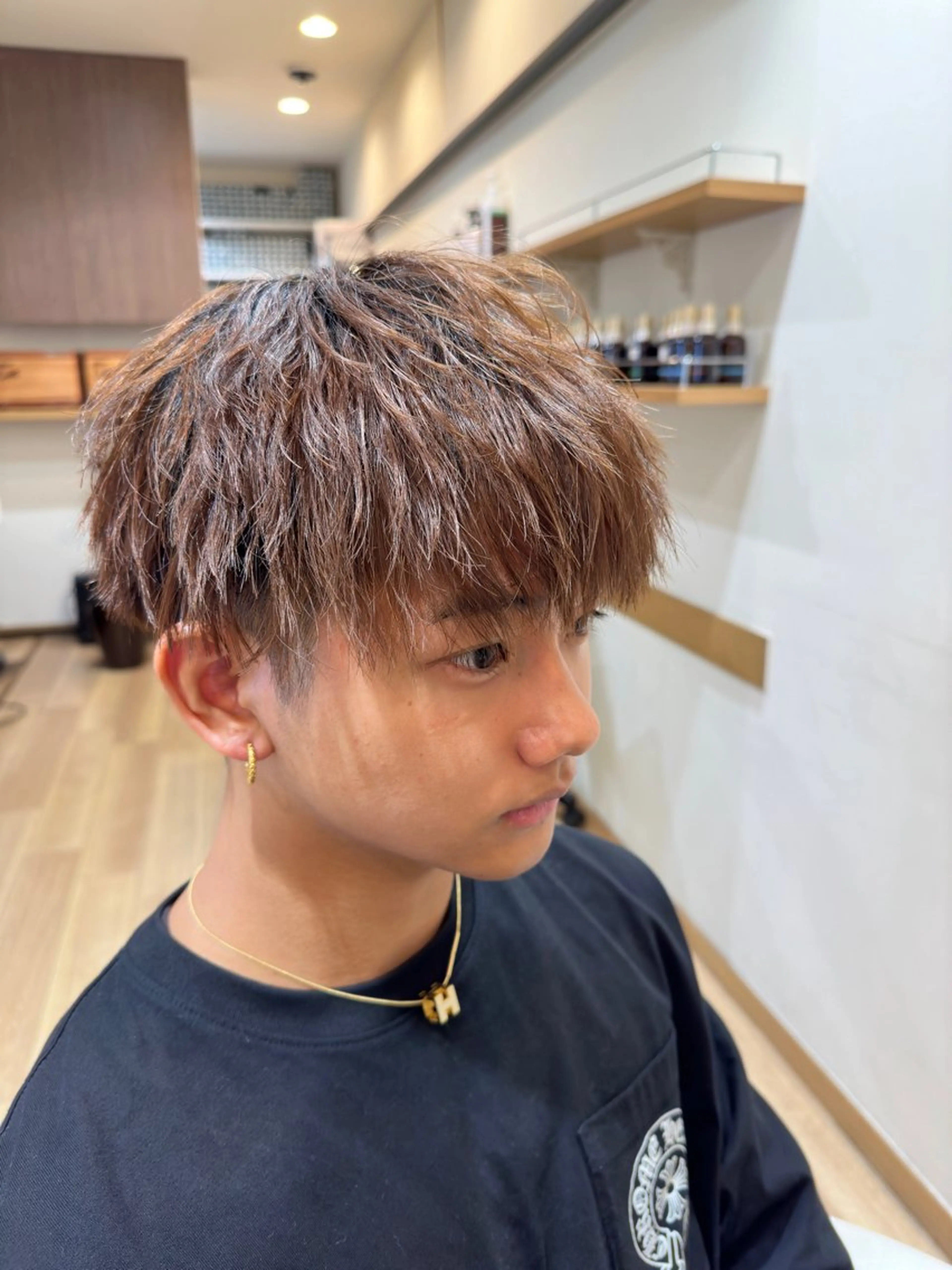 パーマ 玉木 雄也のヘアスタイル