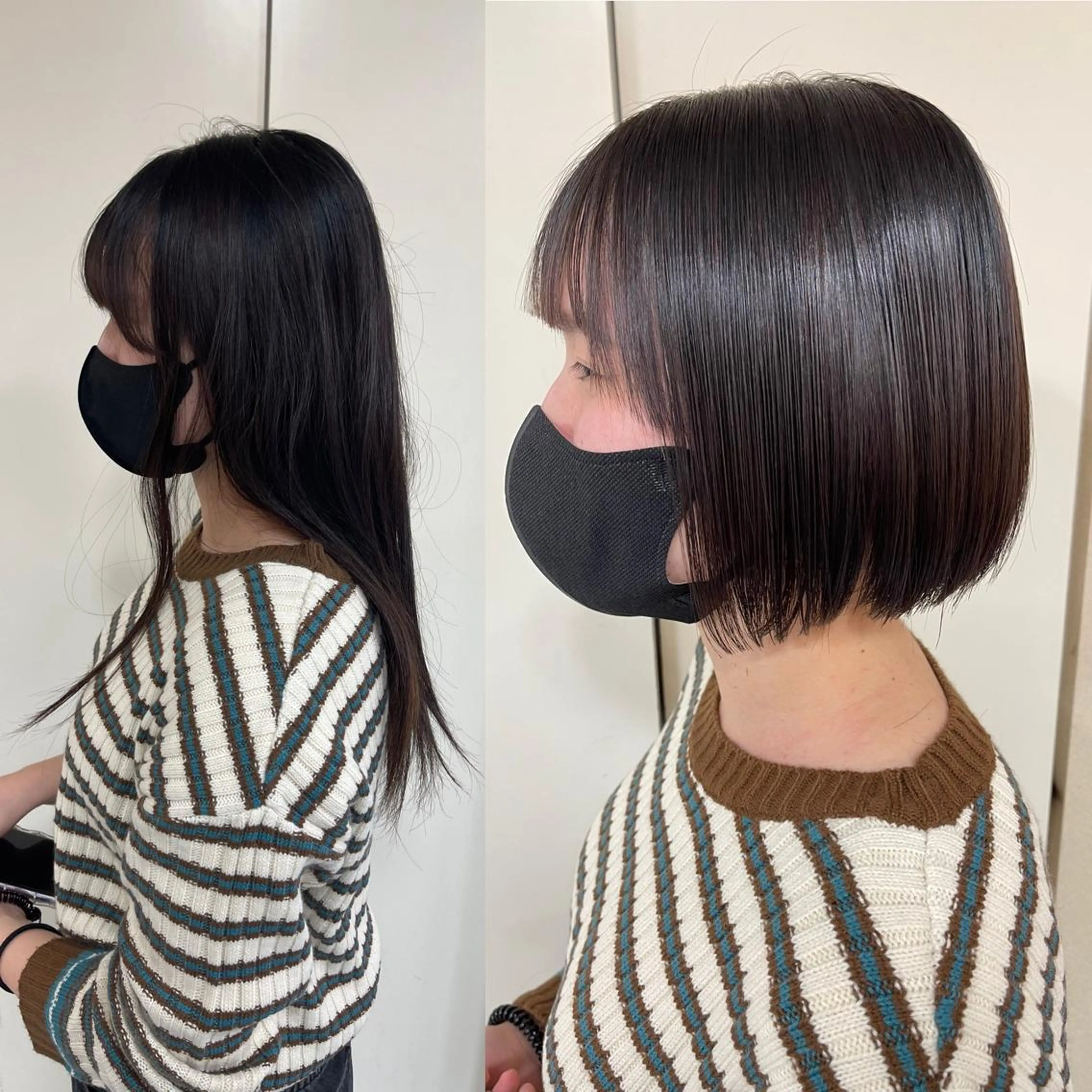 ショート パーマ 酸性ストレート ストレートパーマ 髪質改善/縮毛矯正 /レイヤー岡部のヘアスタイル