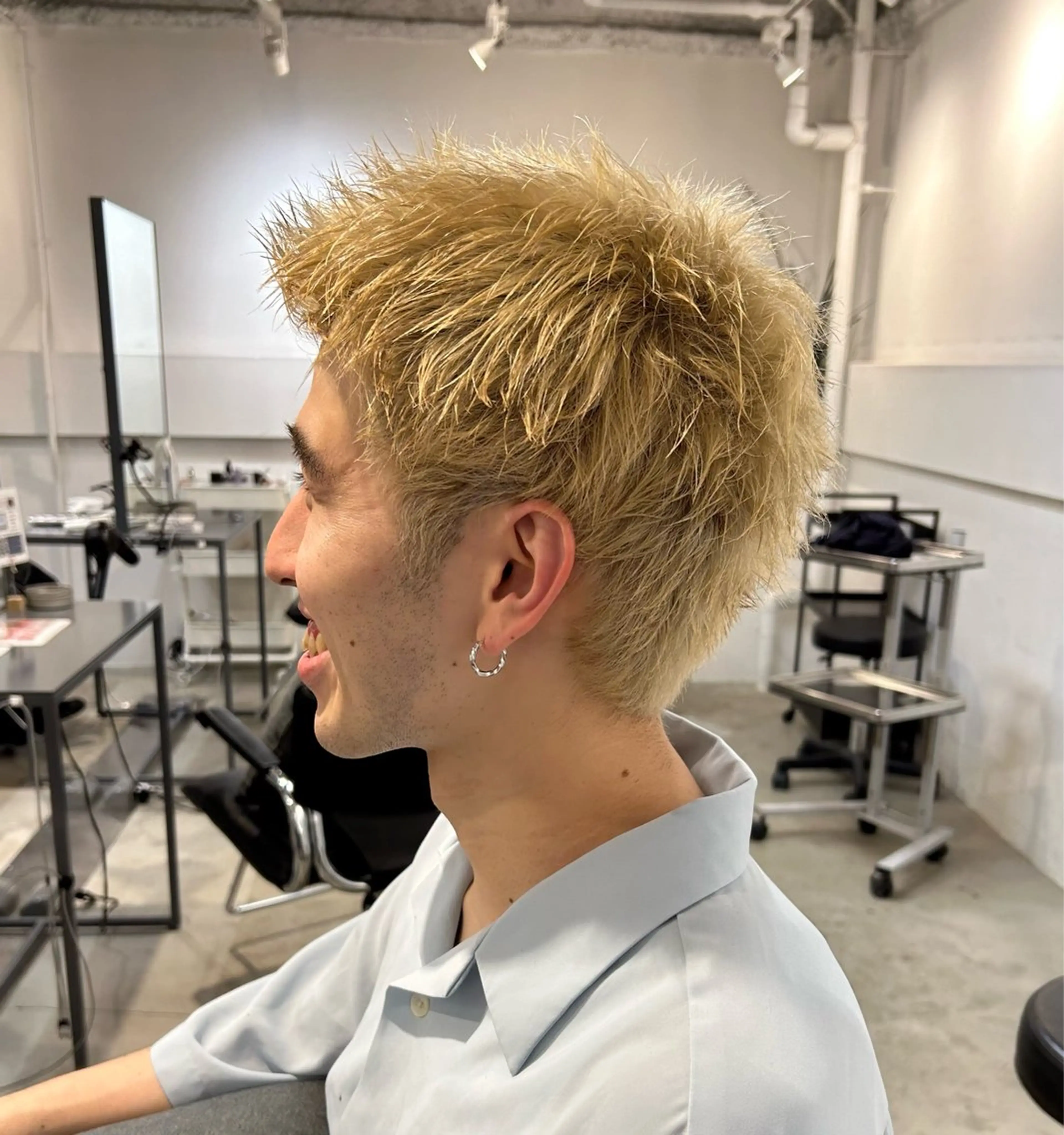 ショート メンズ カット メンズパーマ特化 💈藤田晃志のヘアスタイル