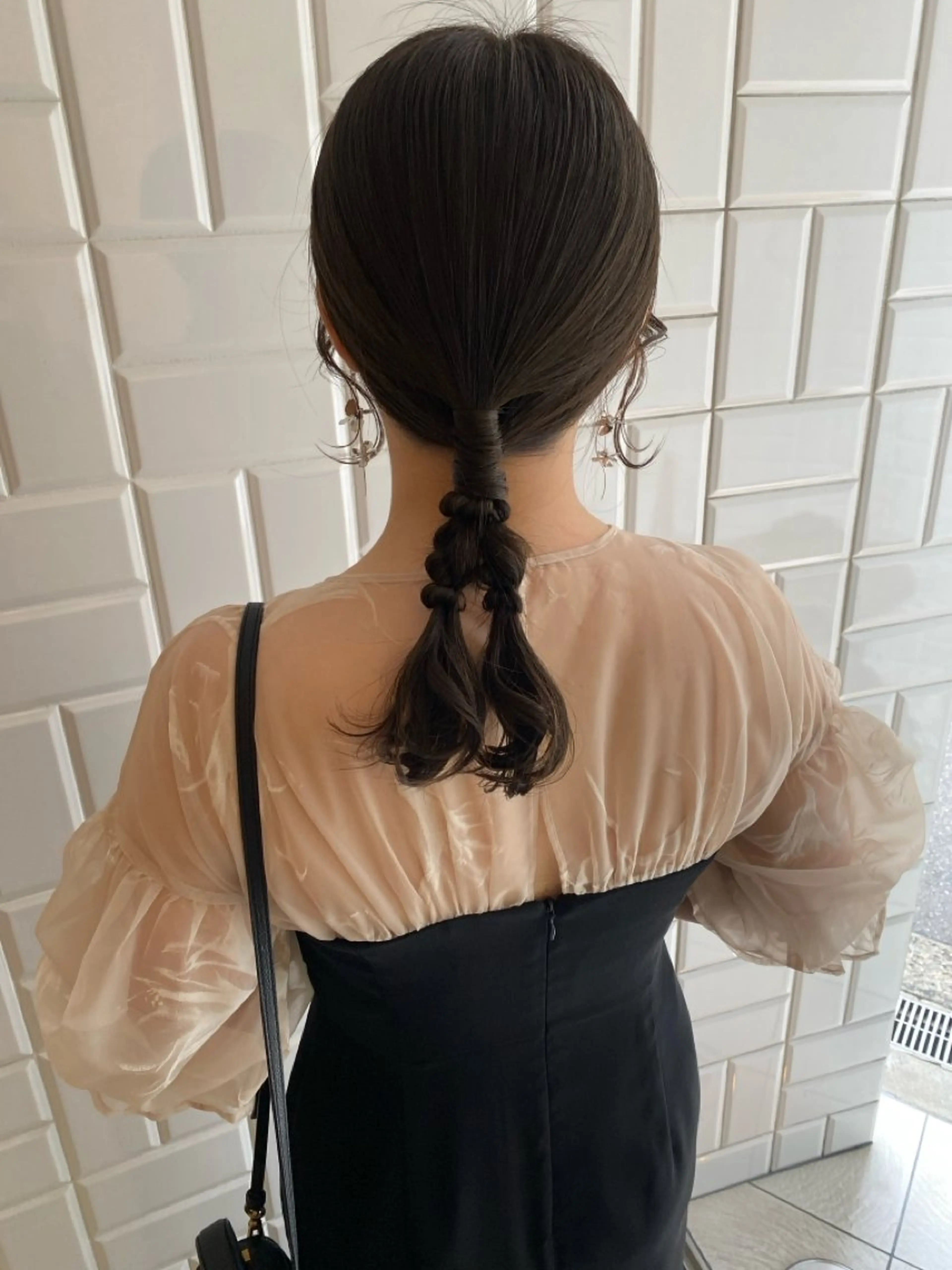 セミロング ヘアセット みやけ ひなのヘアスタイル