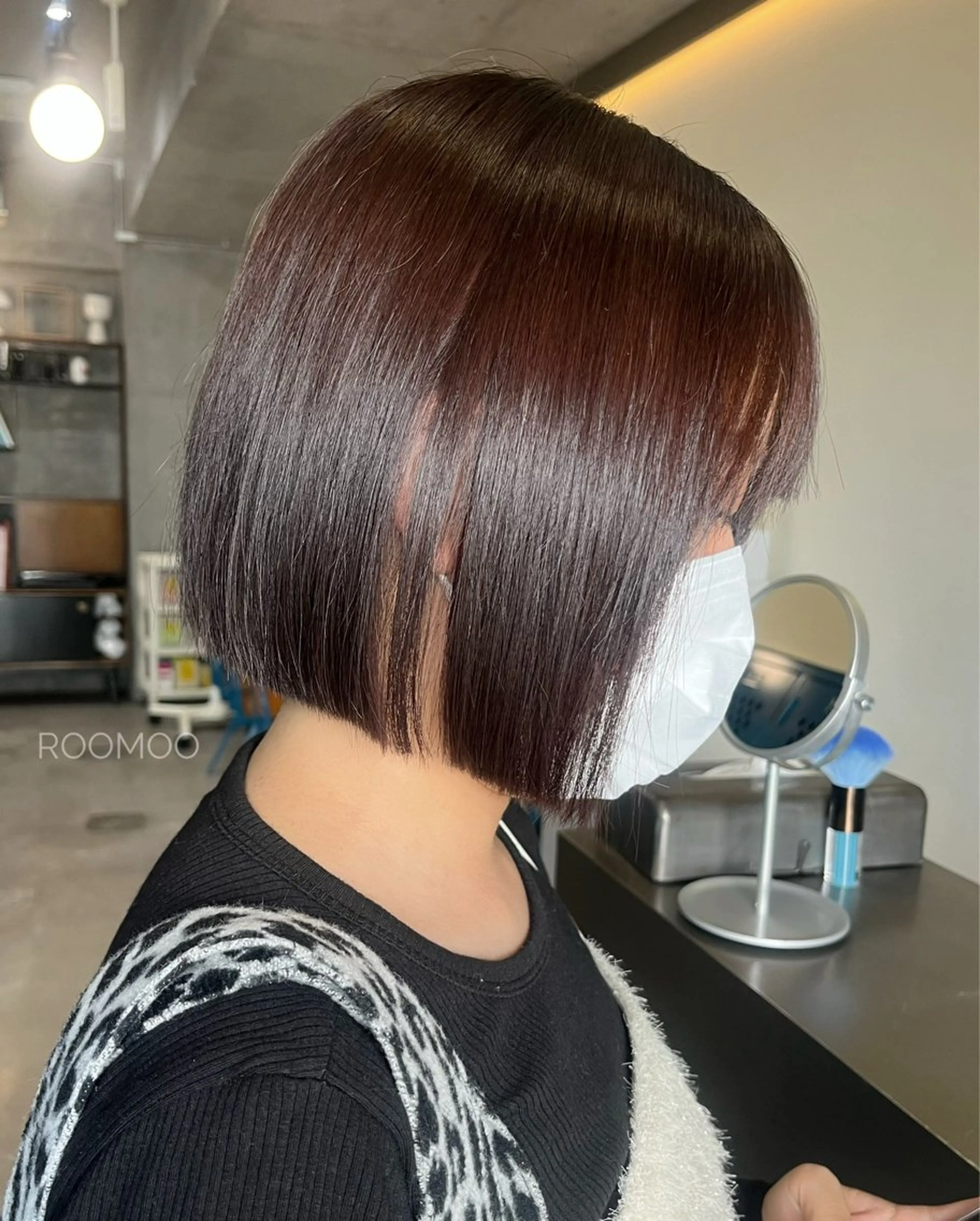 ショート カラー 透明感カラー 韓国風ヘア タッセルカット カット ヘアカラー 韓国ボブ/ハッシュ カットKIRAのヘアスタイル