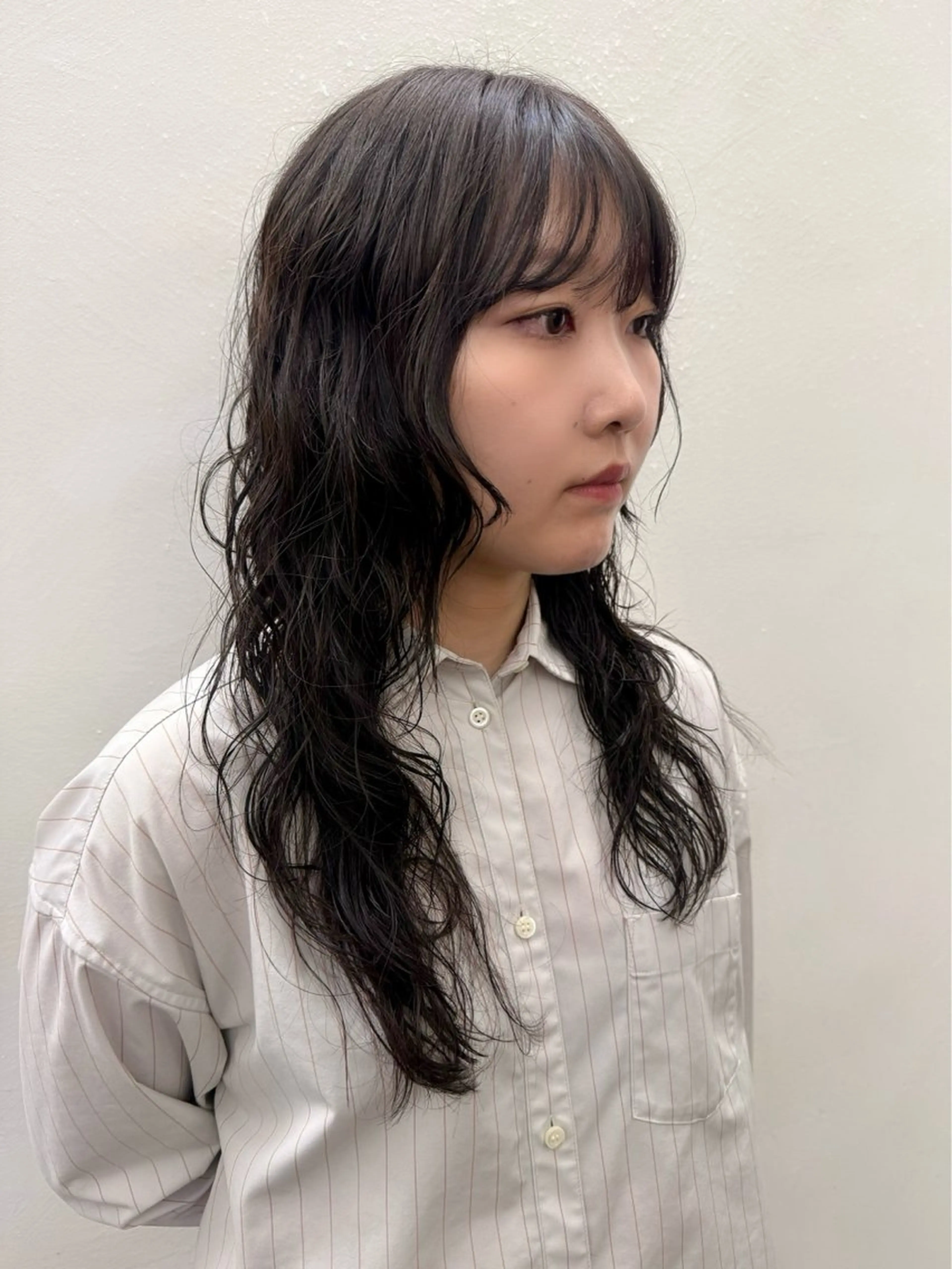 ロング カラー パーマ カット ヘアカラー パーマ トリートメント 似合わせレイヤー/ ニュアンスパーマ高倉のヘアスタイル