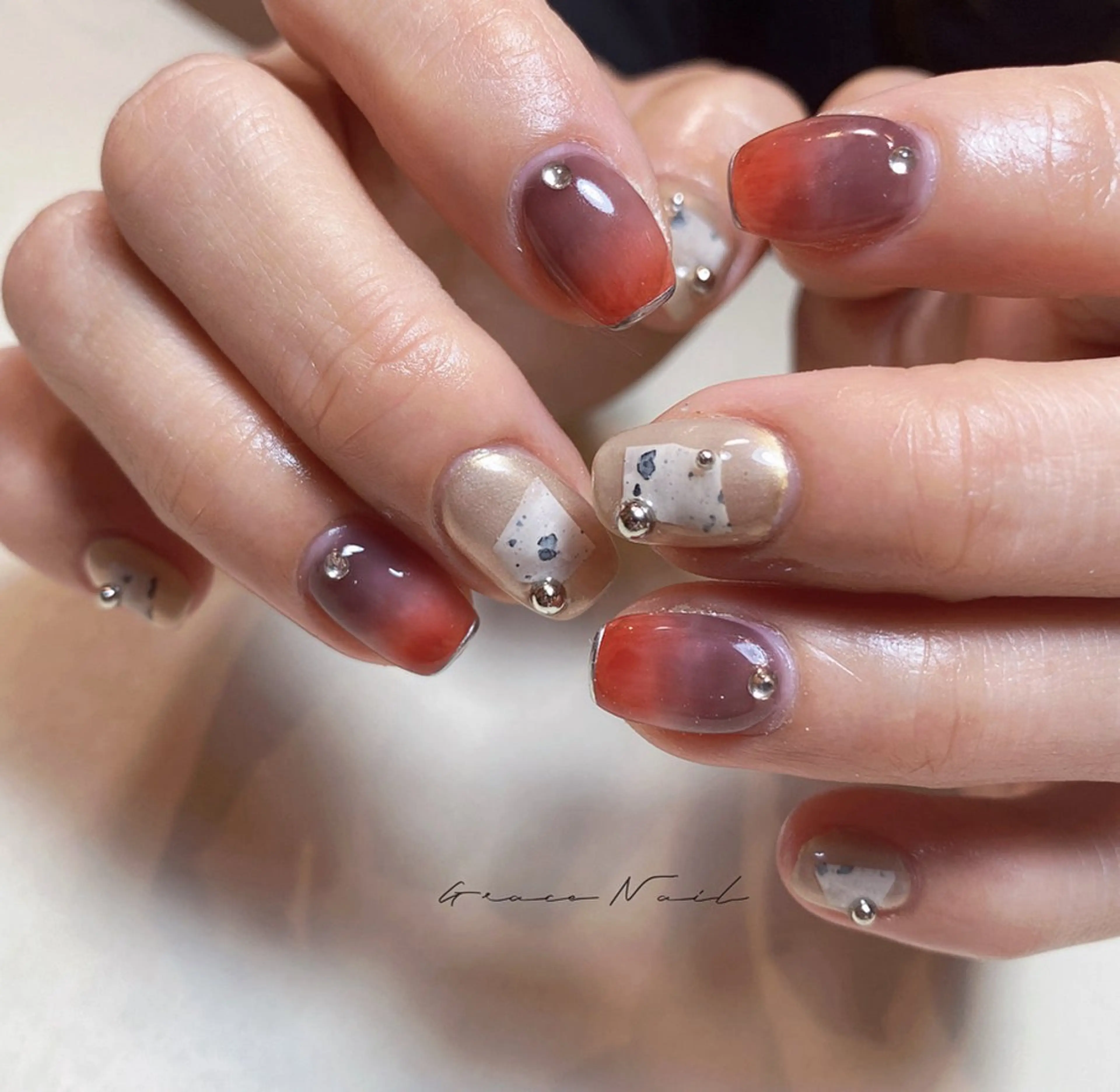 ネイル ハンドネイル ☆*｡Grace Nail｡*☆のネイルデザイン