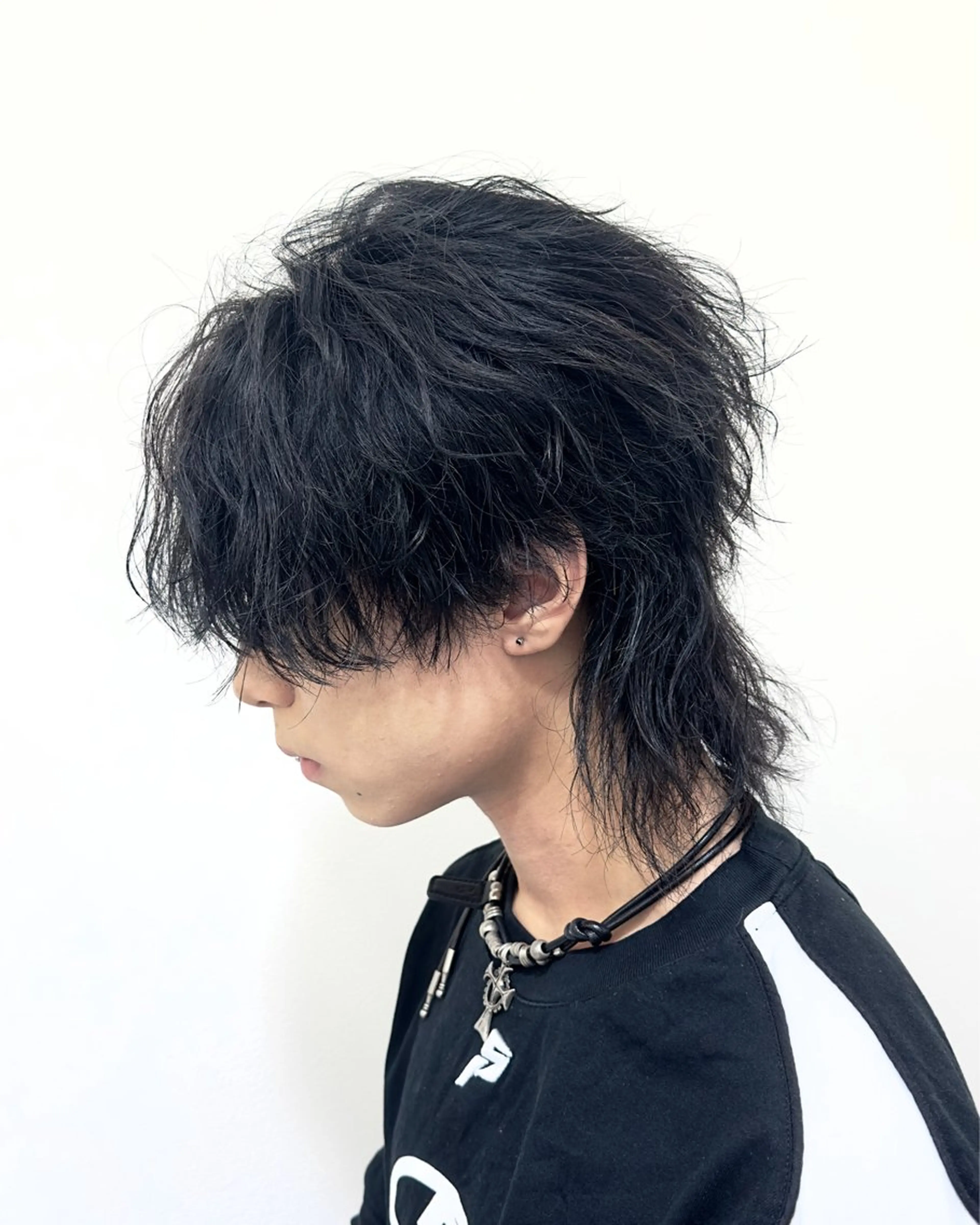 ミディアム パーマ メンズ メンズ/心斎橋 /韓流/藤本理希のヘアスタイル