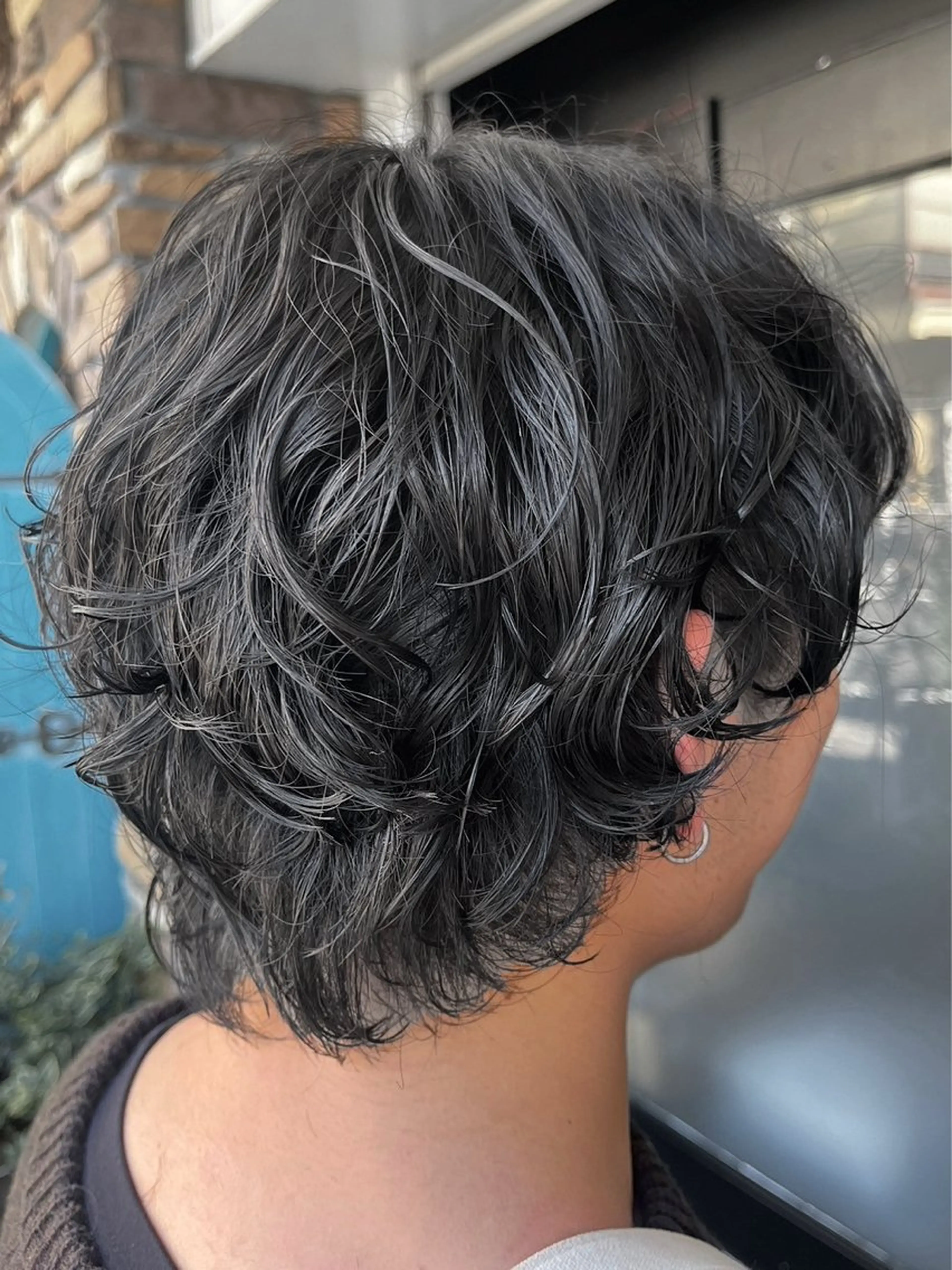 ショート パーマ ハイライト 髪質改善 韓国風ヘア レイヤーカット ニュアンスパーマ カット パーマ トリートメント ハイトーン/韓国風/ 艶髪/吉祥寺のヘアスタイル