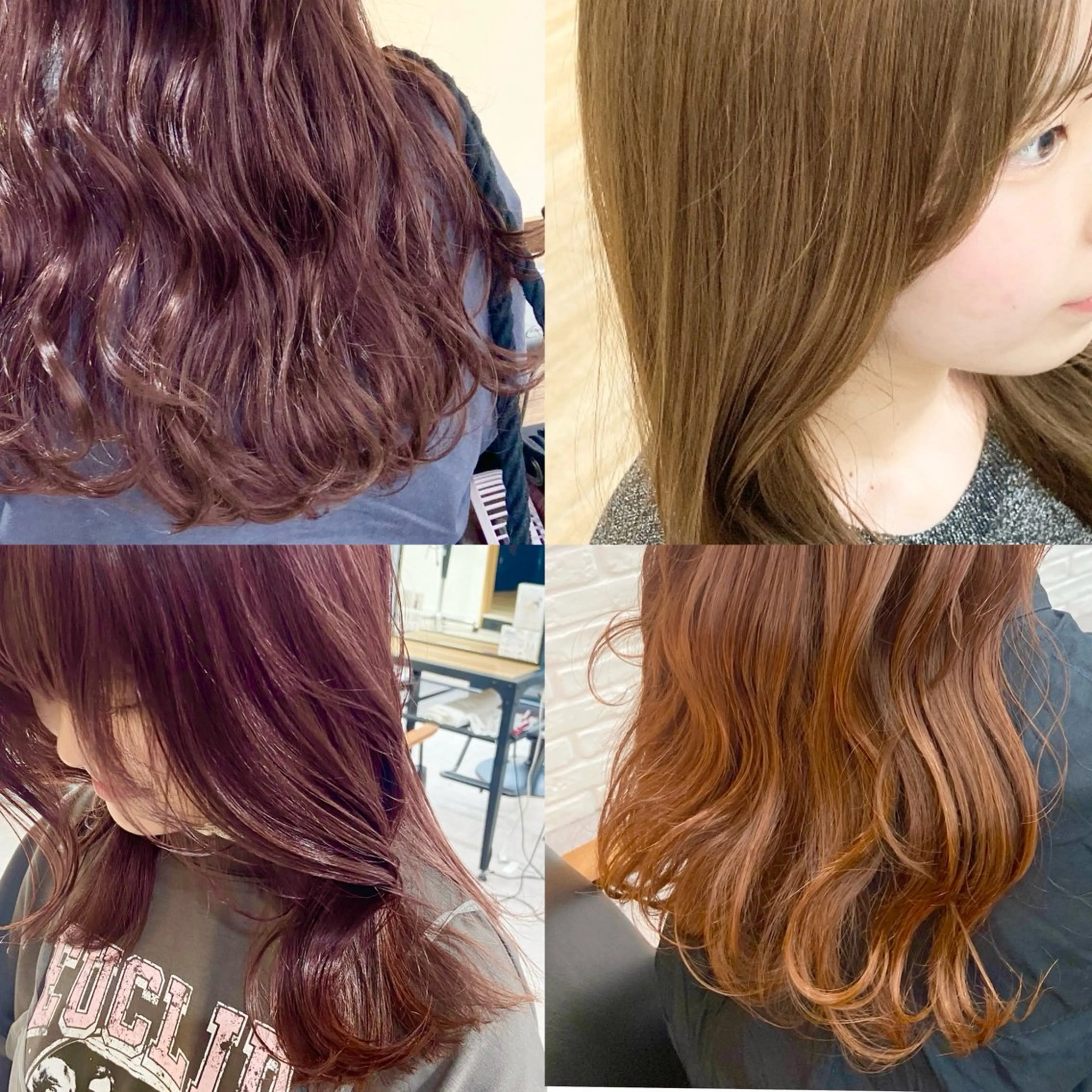 ロング カラー ヘアカラー トリートメント ダブルカラー 🌙ｃｈｉｎａｒｉのヘアスタイル
