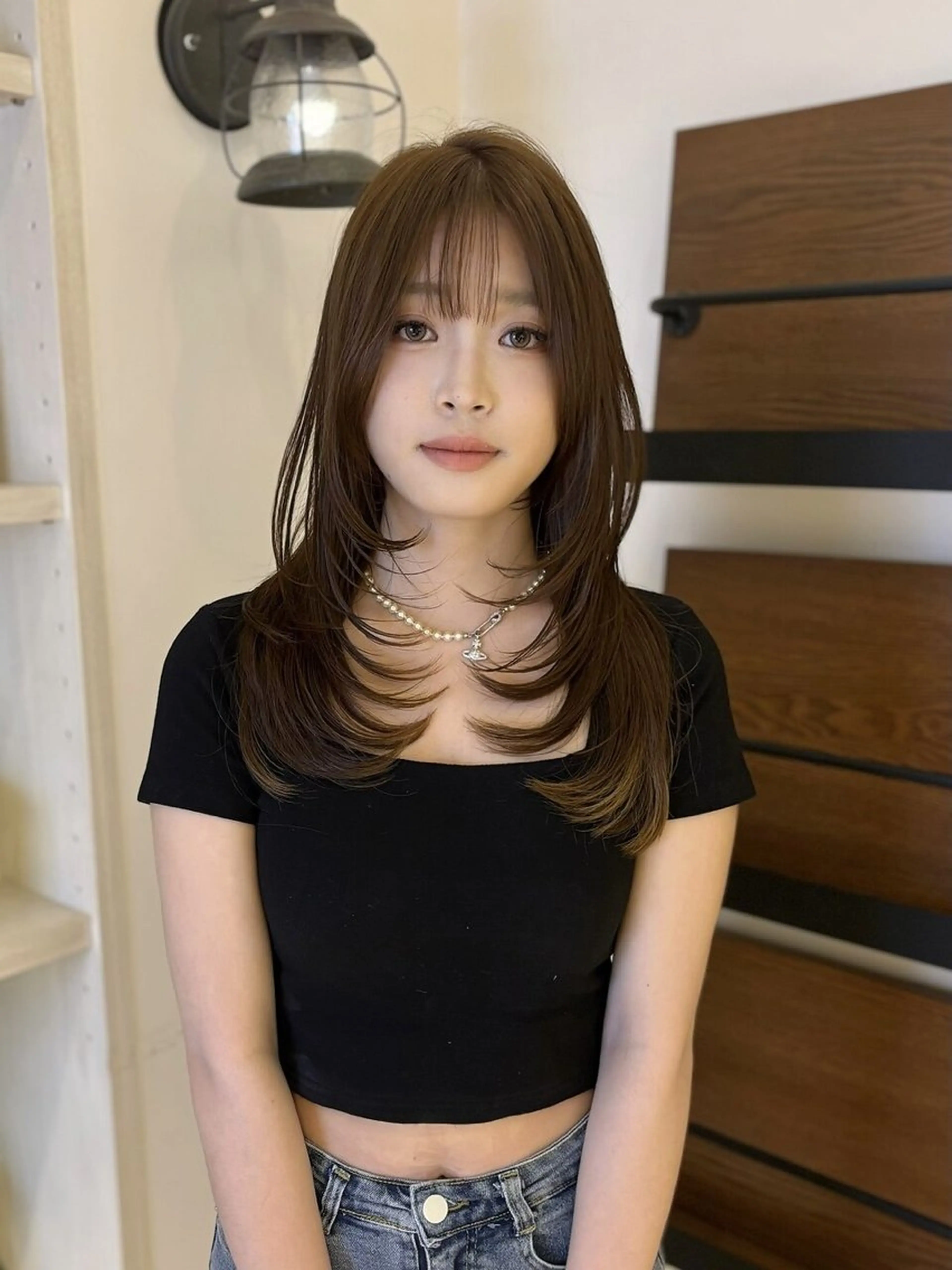 セミロング カット トリートメント Maison髪質改善 レイヤー/三宮のヘアスタイル